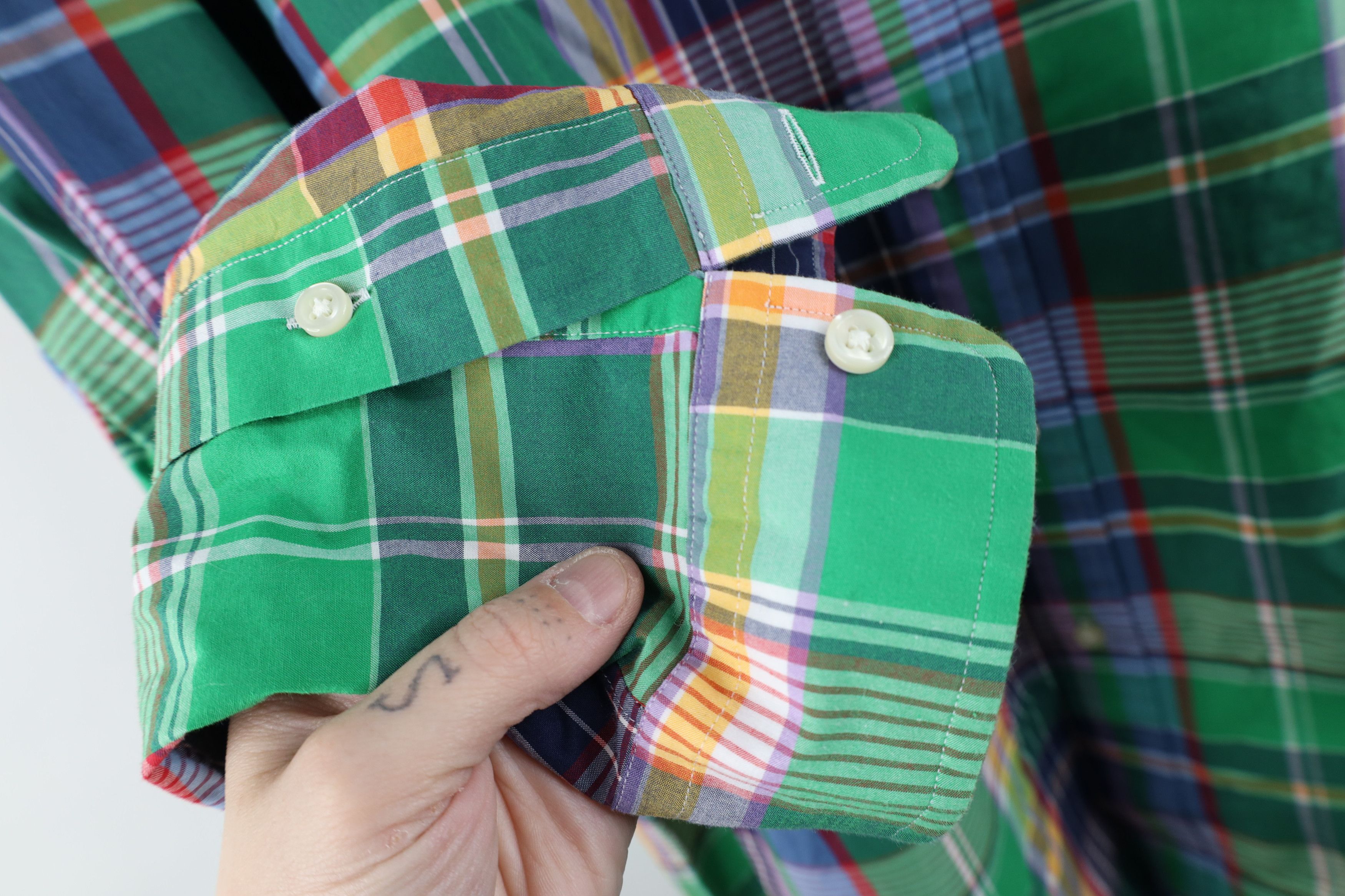 Ralph Lauren Ralph Lauren India Madras Plaid Collared Button Down Shirt Size US XL / EU 56 / 4 - 5 Thumbnail