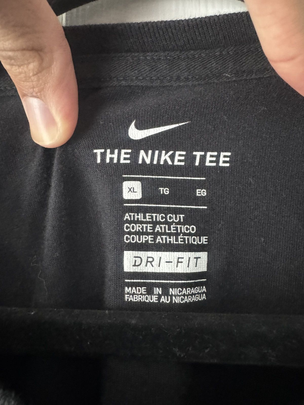 Nike Nike Equality Black T-Shirt Unisex Dri-Fit Cotton Polyester Size US XL / EU 56 / 4 - 2 Thumbnail