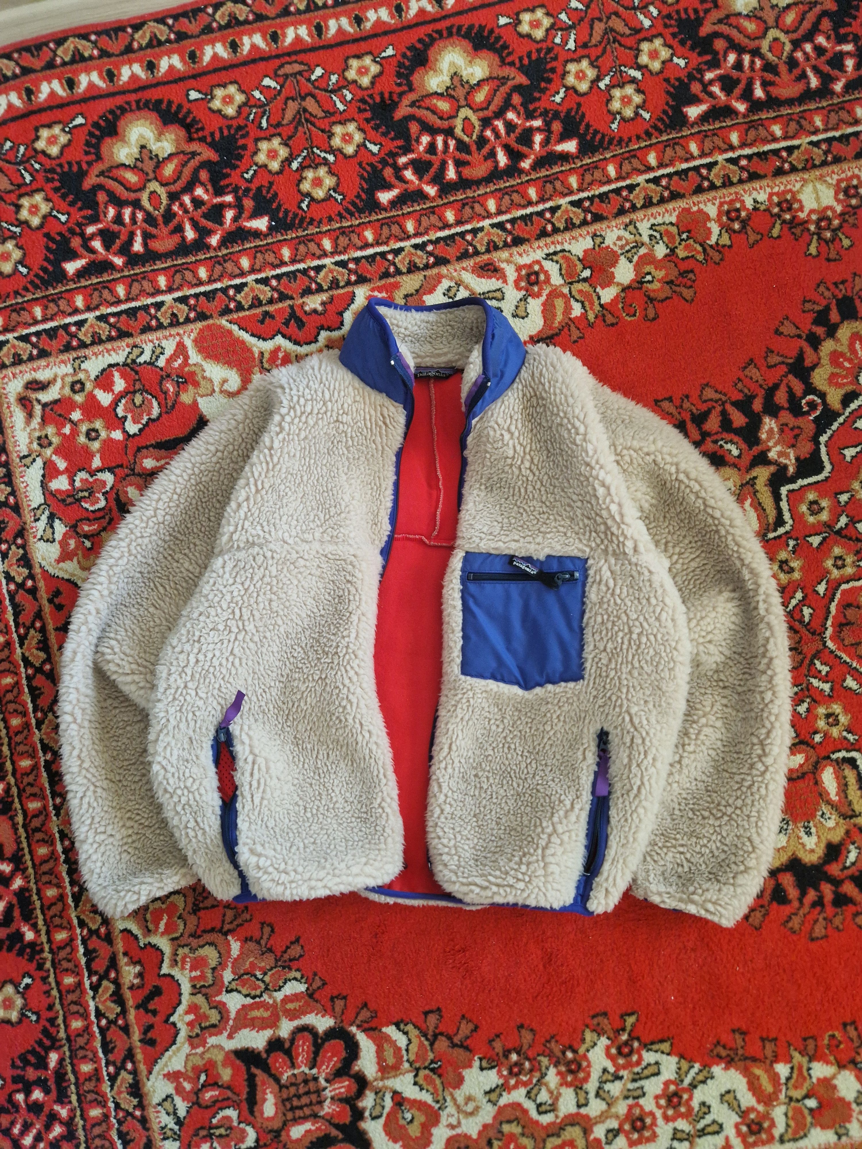 Patagonia 1988 F/W deep pile cardigan/ retro pile fleece Size US L / EU 52-54 / 3 - 1 Thumbnail