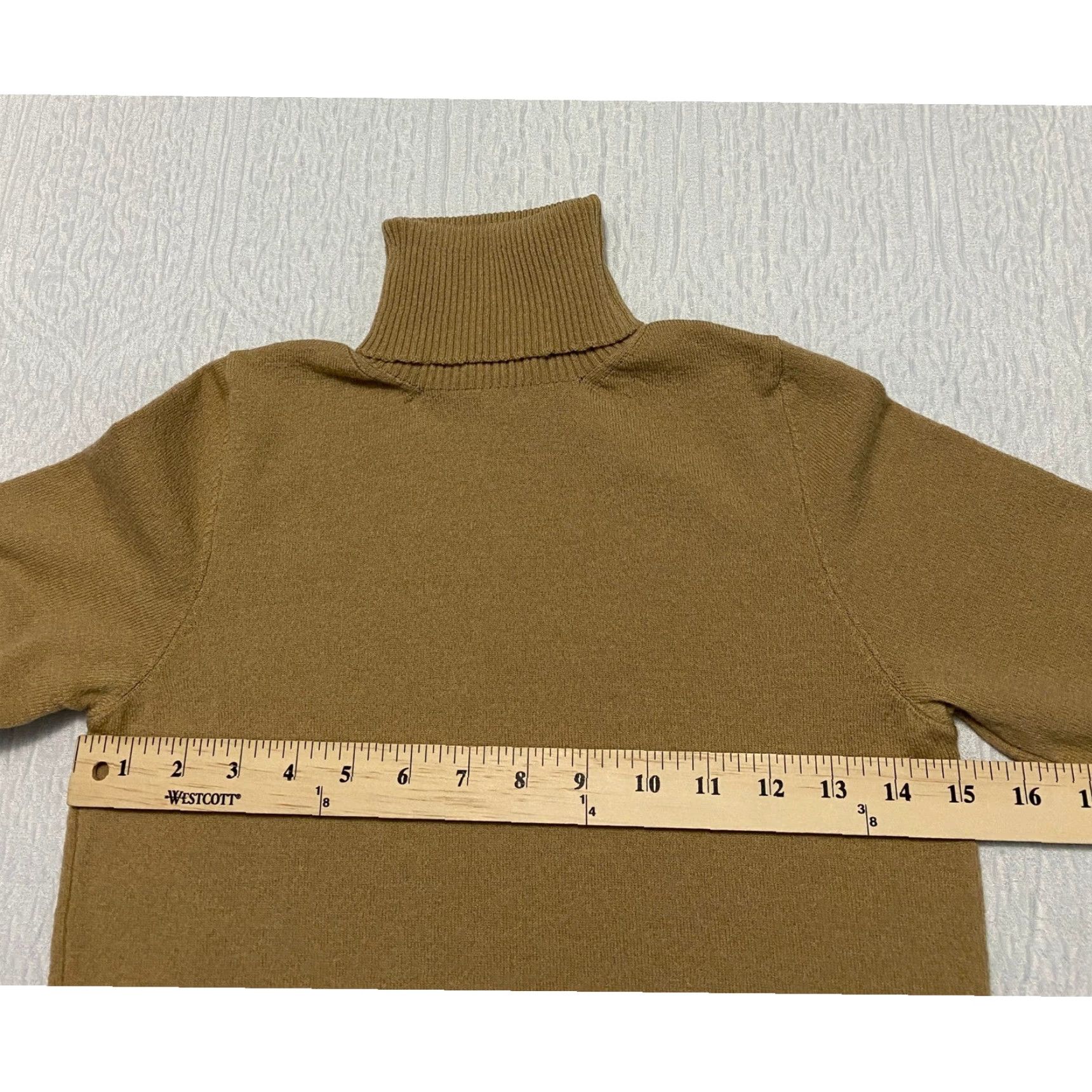 Vintage ALPHA Massimo Rebecchi Turtleneck Sweater Women Size S Brown Wool Knit Pullover Long Sleeve Comfortable Warm Classic Casual Size S / US 4 / IT 40 - 7 Thumbnail