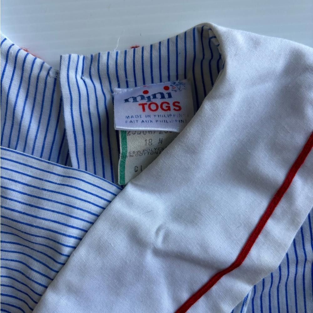 Designer Vintage 1990 Rare Mini Toddler Dress with matching Hat Size ONE SIZE - 4 Thumbnail