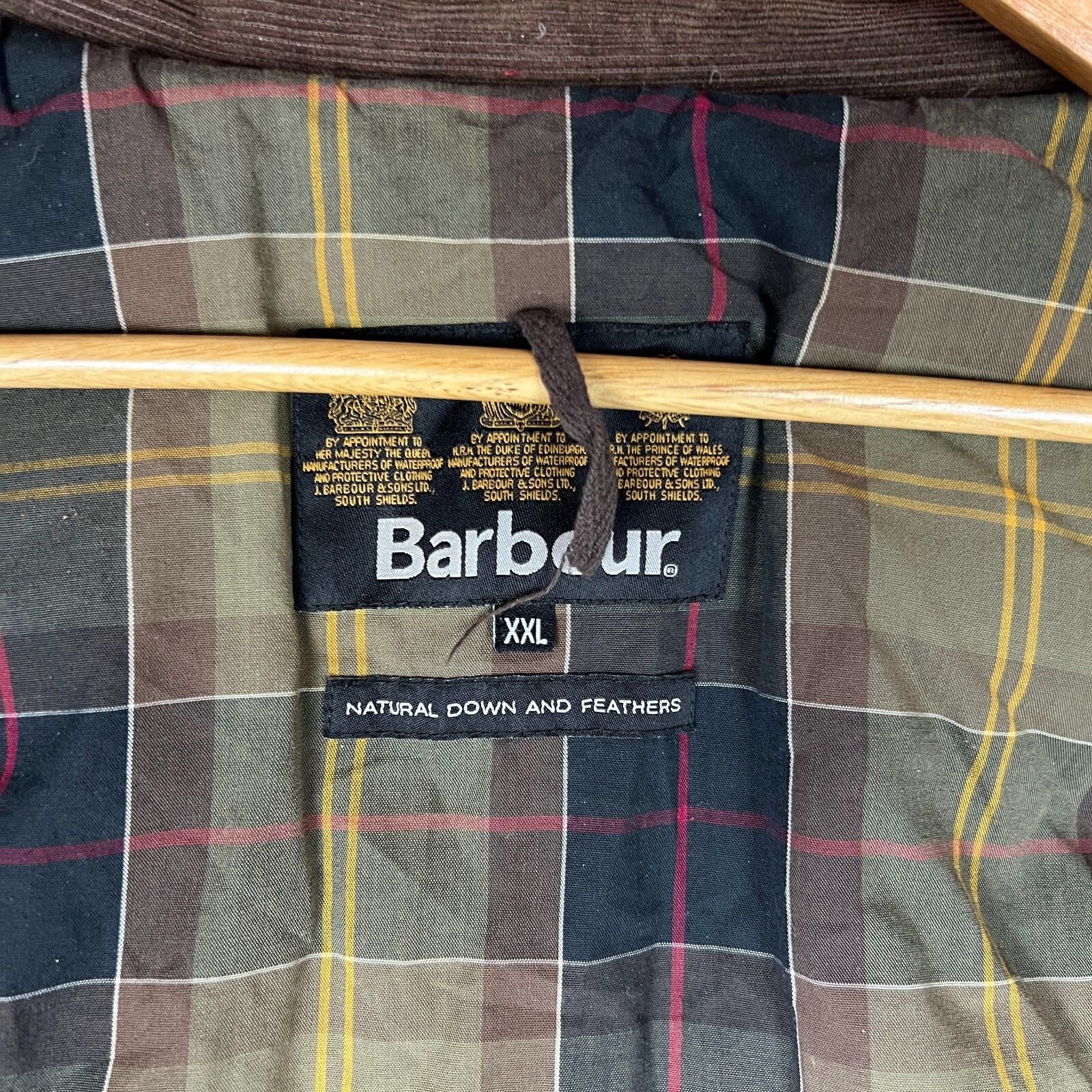Barbour Barbour Puffer Wax Vest Men's Size XXL Green Cotton ` Size US XXL / EU 58 / 5 - 20 Thumbnail