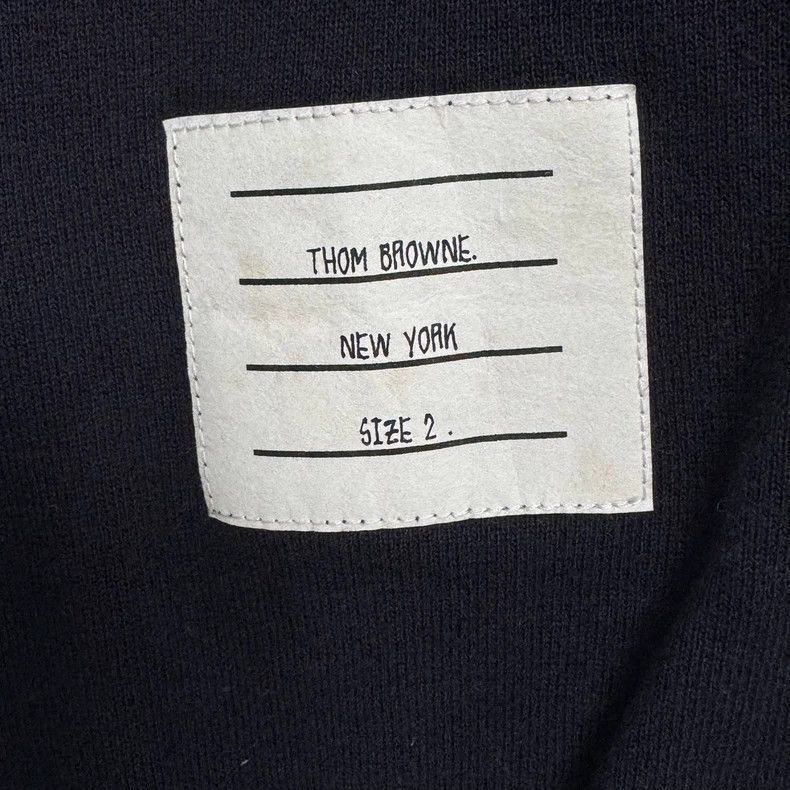 Thom Browne Thom Browne size2 Blue four stripe trousers Size US 26 / EU 42 - 4 Thumbnail