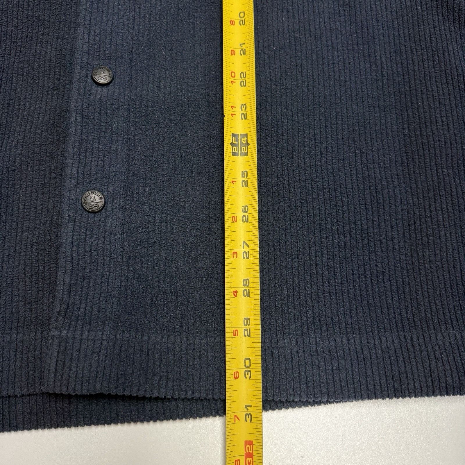 Structure Vintage Structure Shacket Mens XL Blue Y2K 90s Skate Shirt Size US XL / EU 56 / 4 - 6 Thumbnail