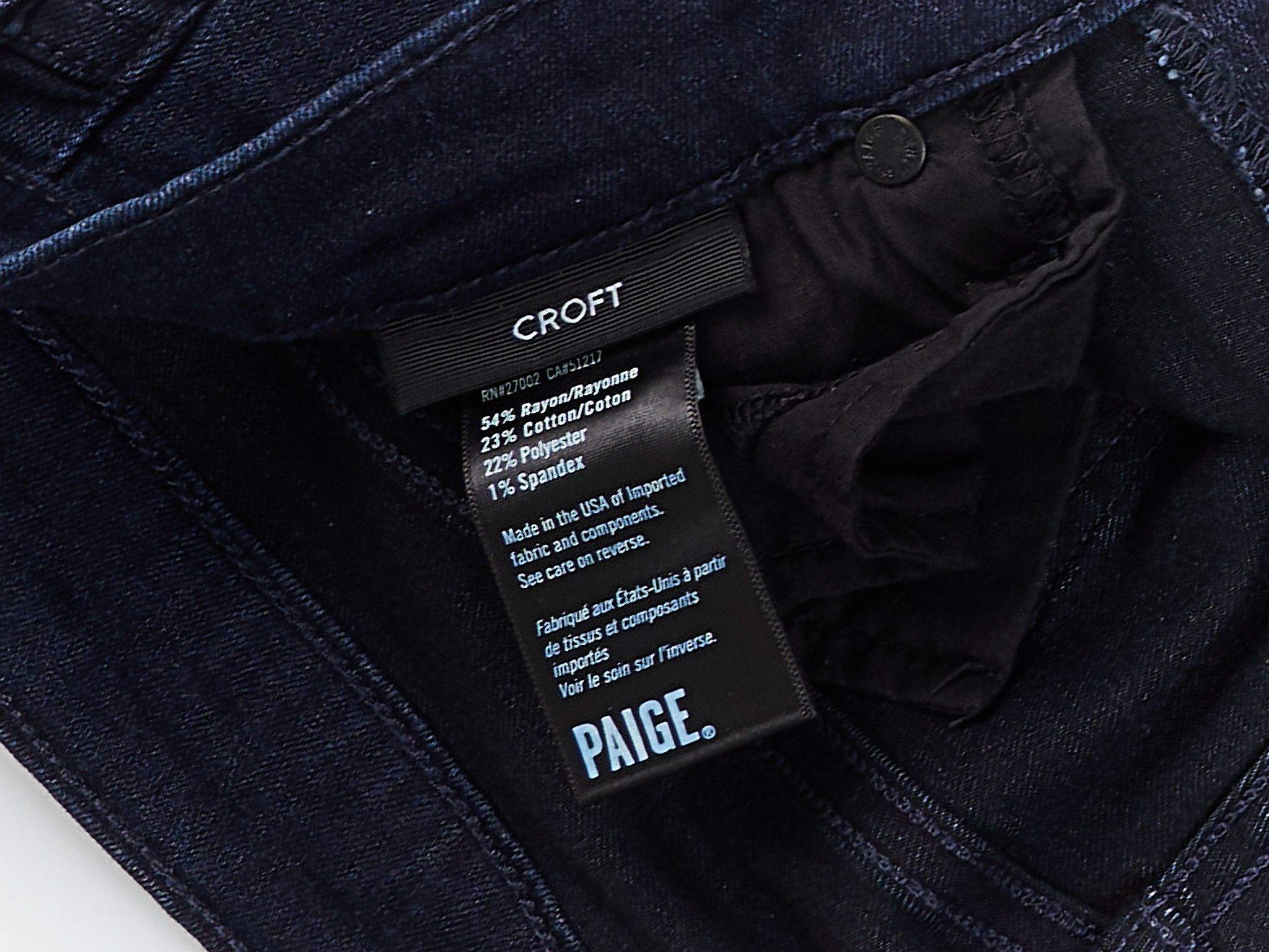 Paige Paige Croft Jeans sz:33 Size US 33 - 2 Thumbnail