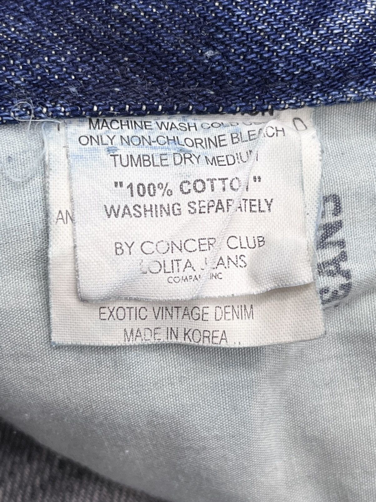 Siberia Hills RARE🔥LOLITA CHILDREN Embroidery Exotic Denim Acid Washed Size US 31 - 17 Thumbnail