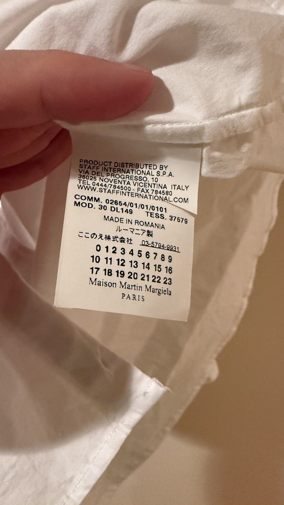 Maison Margiela Fitted stretch white shirt Size US S / EU 44-46 / 1 - 5 Thumbnail