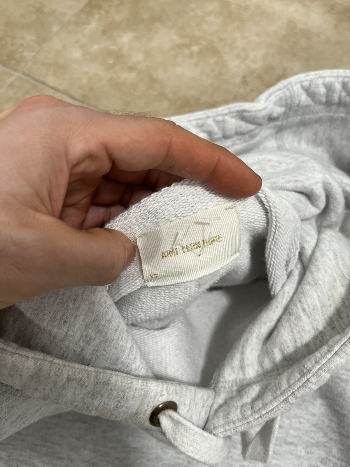 Aime Leon Dore Aime Leon Dore Center Logo Hoodie Oatmeal Heavyweight ald Size US XS / EU 42 / 0 - 2 Thumbnail