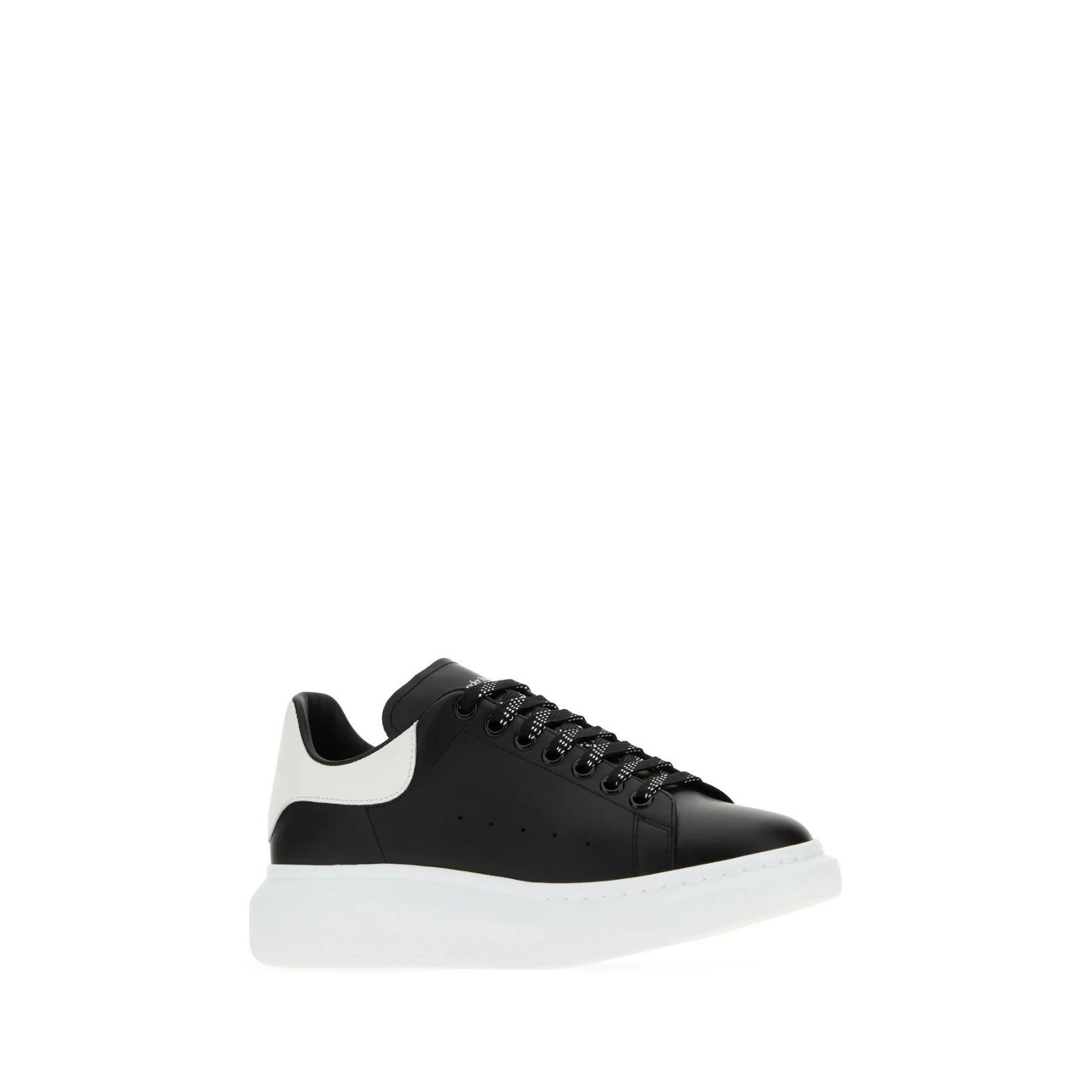 Alexander McQueen ALEXANDER MCQUEEN Black Leather Sneakers With White Leather Size US 9 / EU 42 - 2 Thumbnail