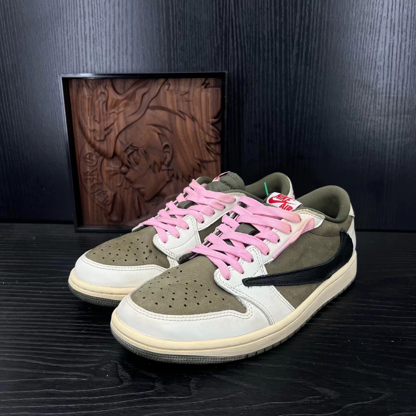 Nike Jordan 1 Low TS Cactus Jack Mica Green 42 Like New Size US 9 / EU 42 - 1 Thumbnail