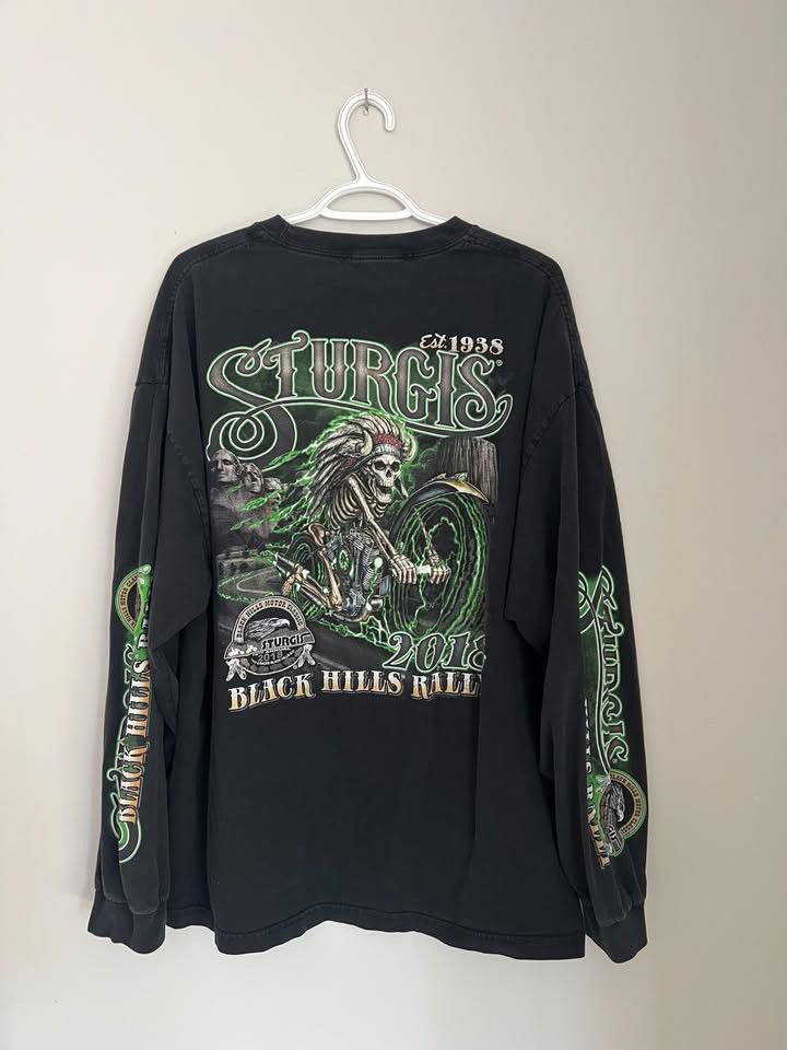 Other Sturgis Black Hills Rally Longsleeve Graphic T-Shirt Size US XL / EU 56 / 4 - 1 Thumbnail