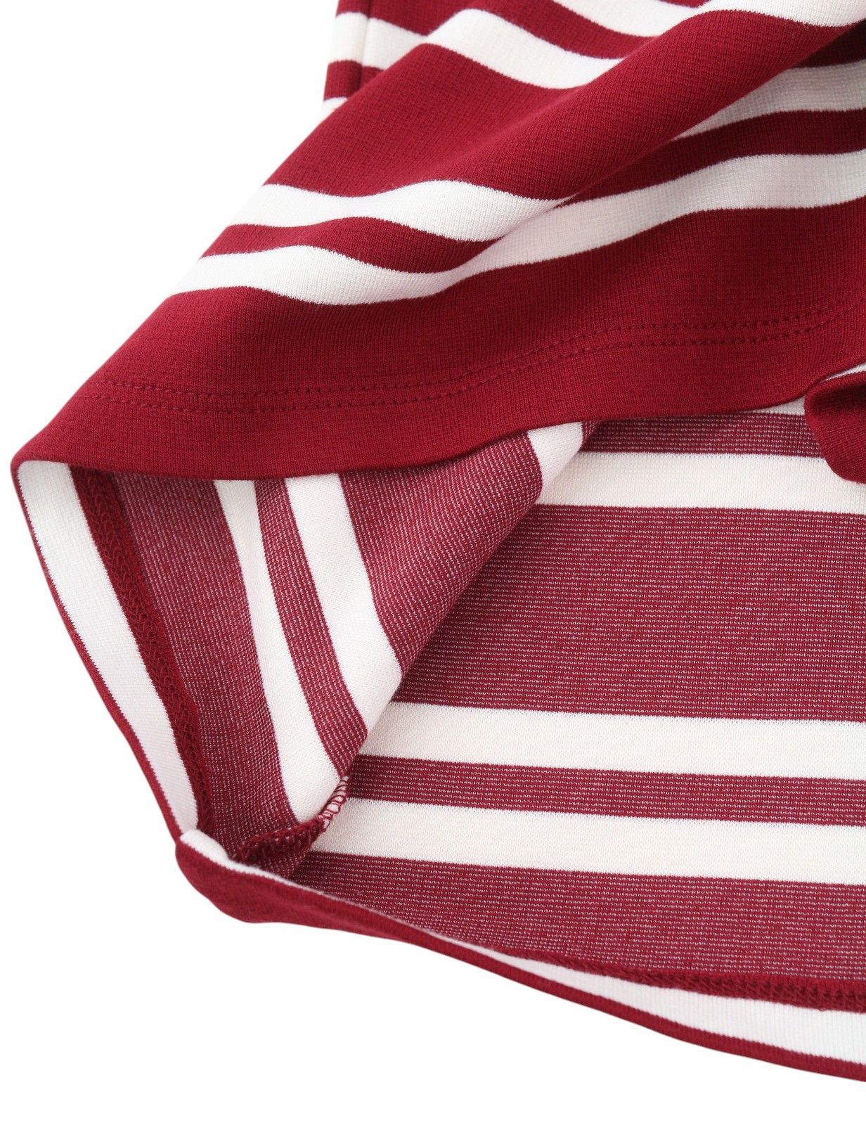 Gant STRIPED S Burgundy Round Neck 3/4 Sleeves Dress 85004 Size S / US 4 / IT 40 - 6 Thumbnail