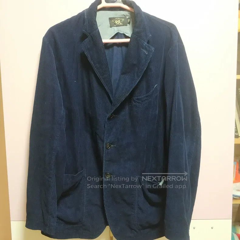 RRL Ralph Lauren RRL Ralph Lauren Corduroy Indigo Slim Fit Blazer Size US M / EU 48-50 / 2 - 1 Thumbnail