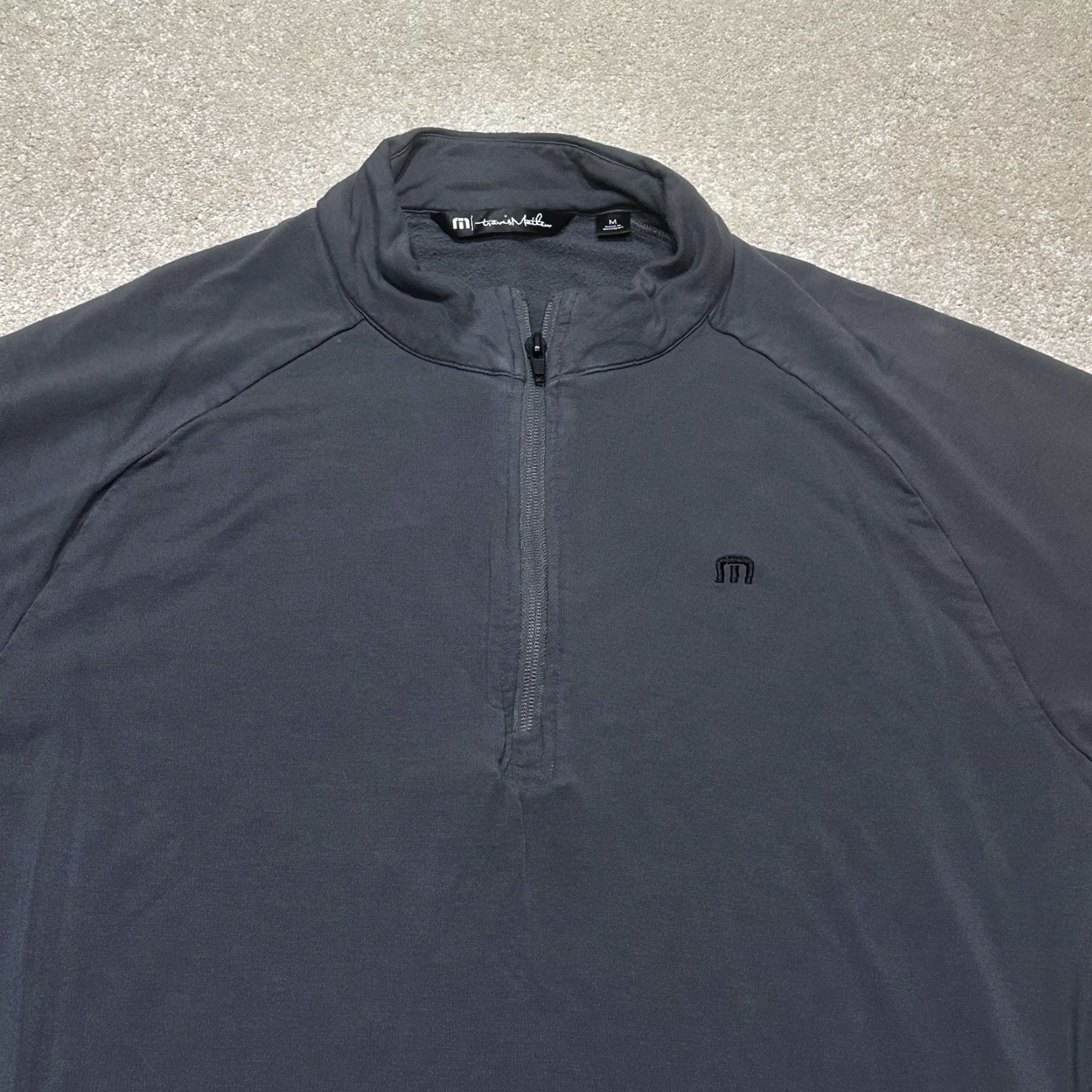 TravisMathew Travis Mathew 1/4 Zip Pullover Jacket Mens Medium Gray Pockets Casual Sports Outdoor Golf Hiking Walking Size US M / EU 48-50 / 2 - 3 Thumbnail