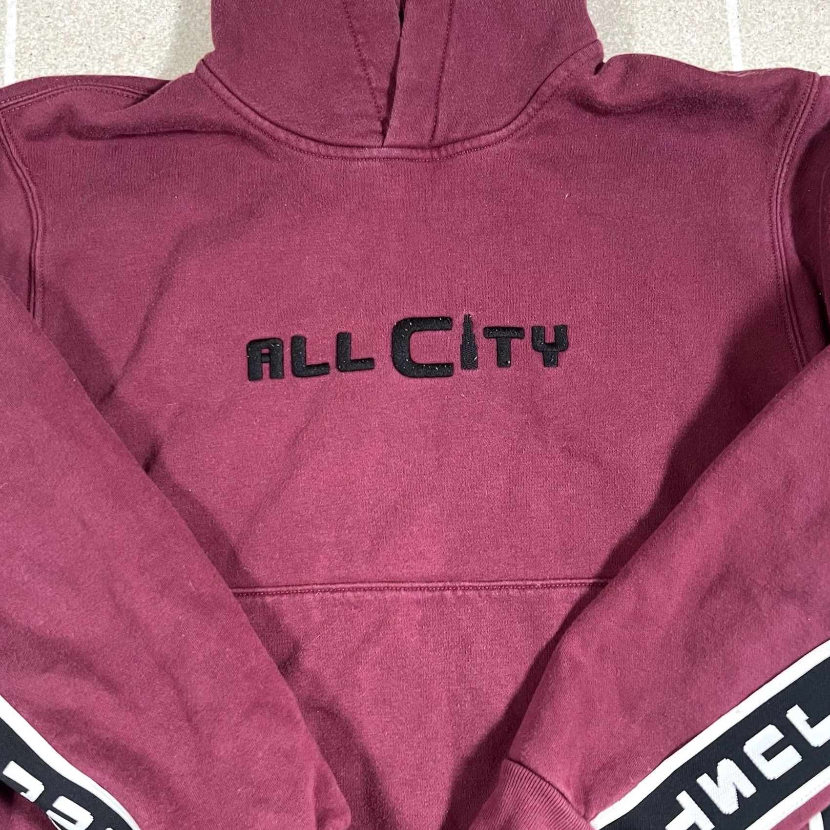 Just Don VINTAGE Just Don Sweatshirt Mens Medium M Hooded Pullover Red All City Edition Size US M / EU 48-50 / 2 - 2 Thumbnail