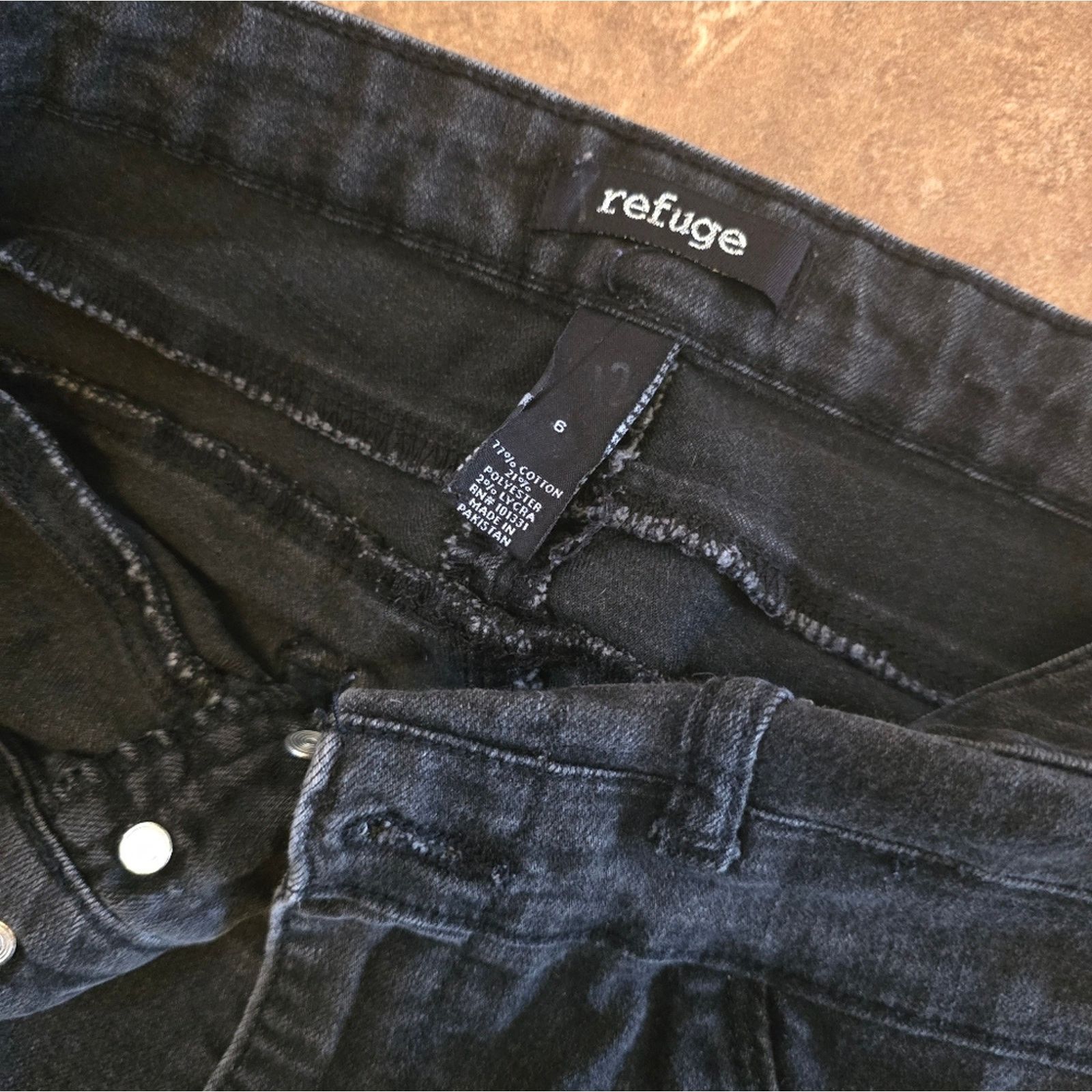 Other Black Slit Detailed Refuge Skinny Jean Size 28" / US 6 / IT 42 - 3 Thumbnail