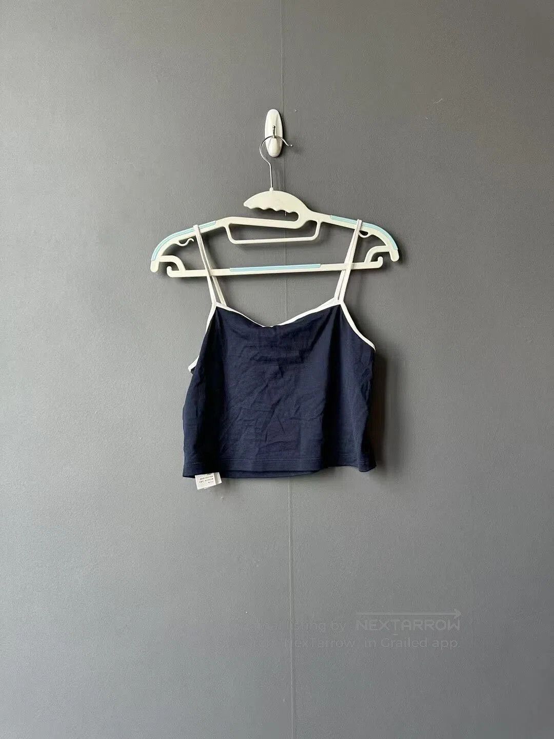 Celine CELINE Navy Blue Triomphe Logo Camisole| Size S / US 4 / IT 40 - 2 Thumbnail
