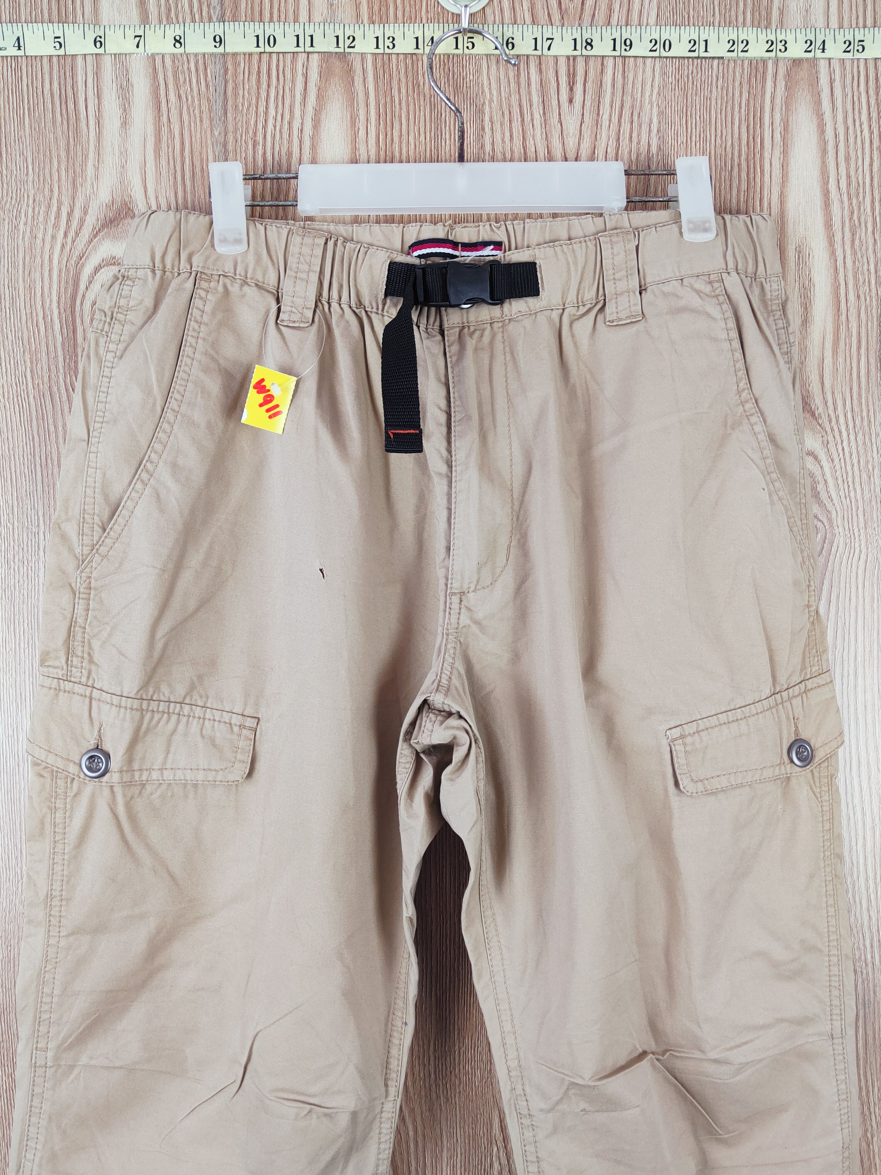 Japanese Brand Japanese Brand Beige Multipocket Tactical Cargo Pants #W911 Size US 33 - 2 Thumbnail
