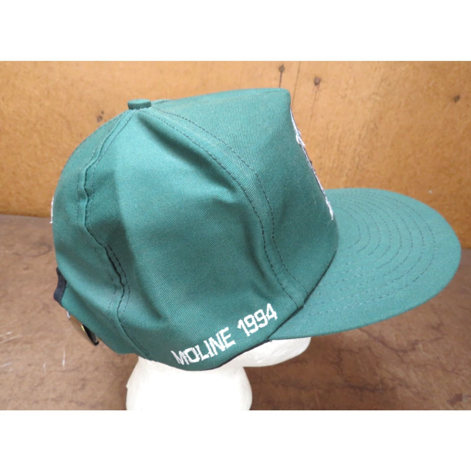 John Deere VINTAGE HaT Trucker Cap Hat Green John Deere JD Plow Bringing home Promise Adjustable 1980s Advertising Look: Trucker Hats Mens Girls Boys Size ONE SIZE - 5 Thumbnail