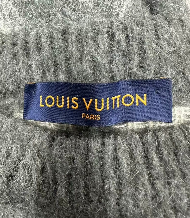 Louis Vuitton Louis Vuitton Dark grey star mohair sweater Size US L / EU 52-54 / 3 - 3 Thumbnail