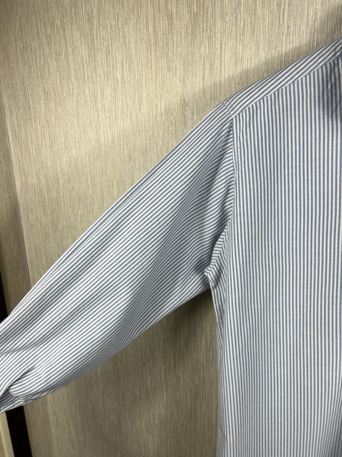 Burberry Vintage 90s Burberrys striped casual pocket logo shirt retro Size US L / EU 52-54 / 3 - 14 Thumbnail