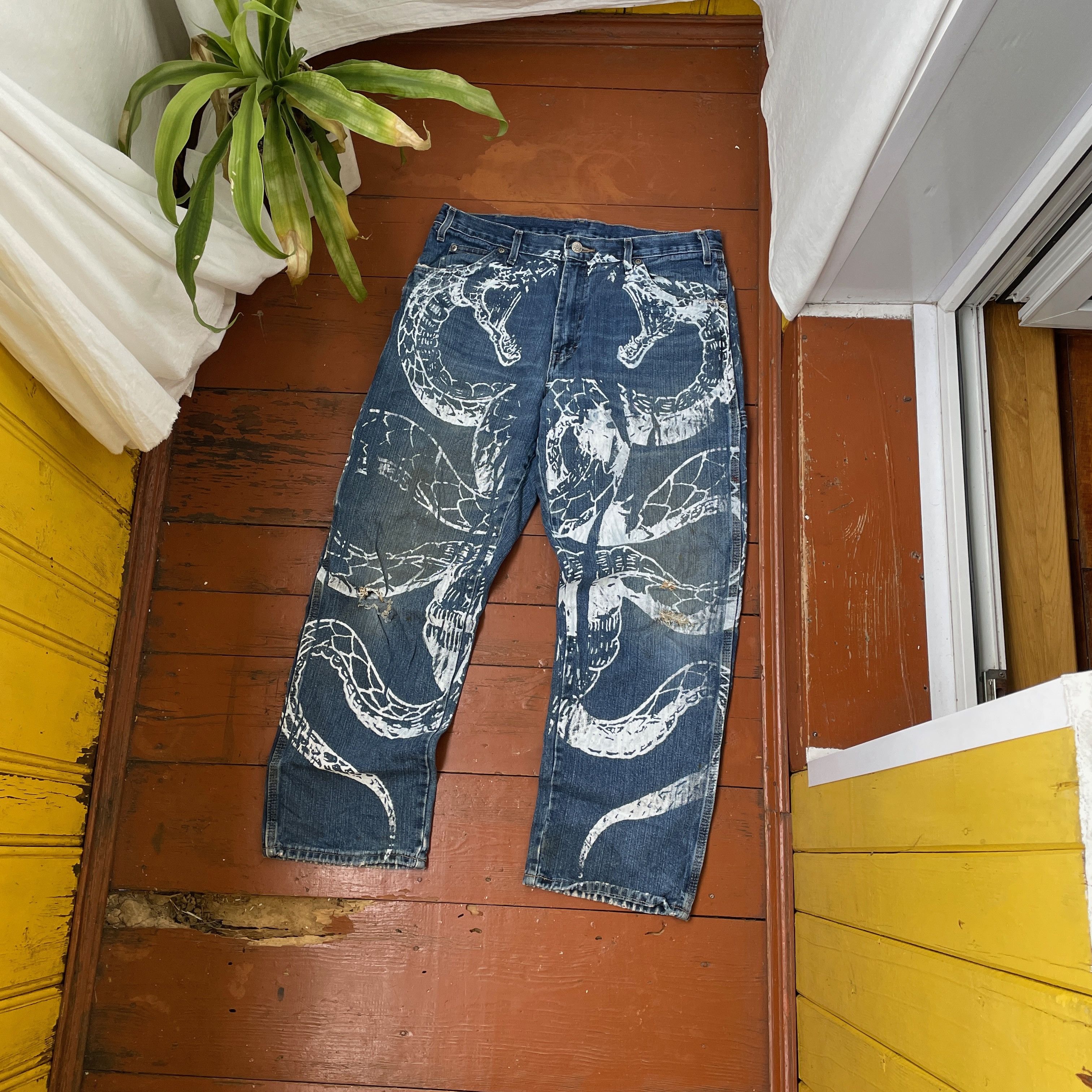 Dickies Dickies Custom Jeans Baggy japanese style opium y2k faded Size US 34 / EU 50 - 5 Thumbnail