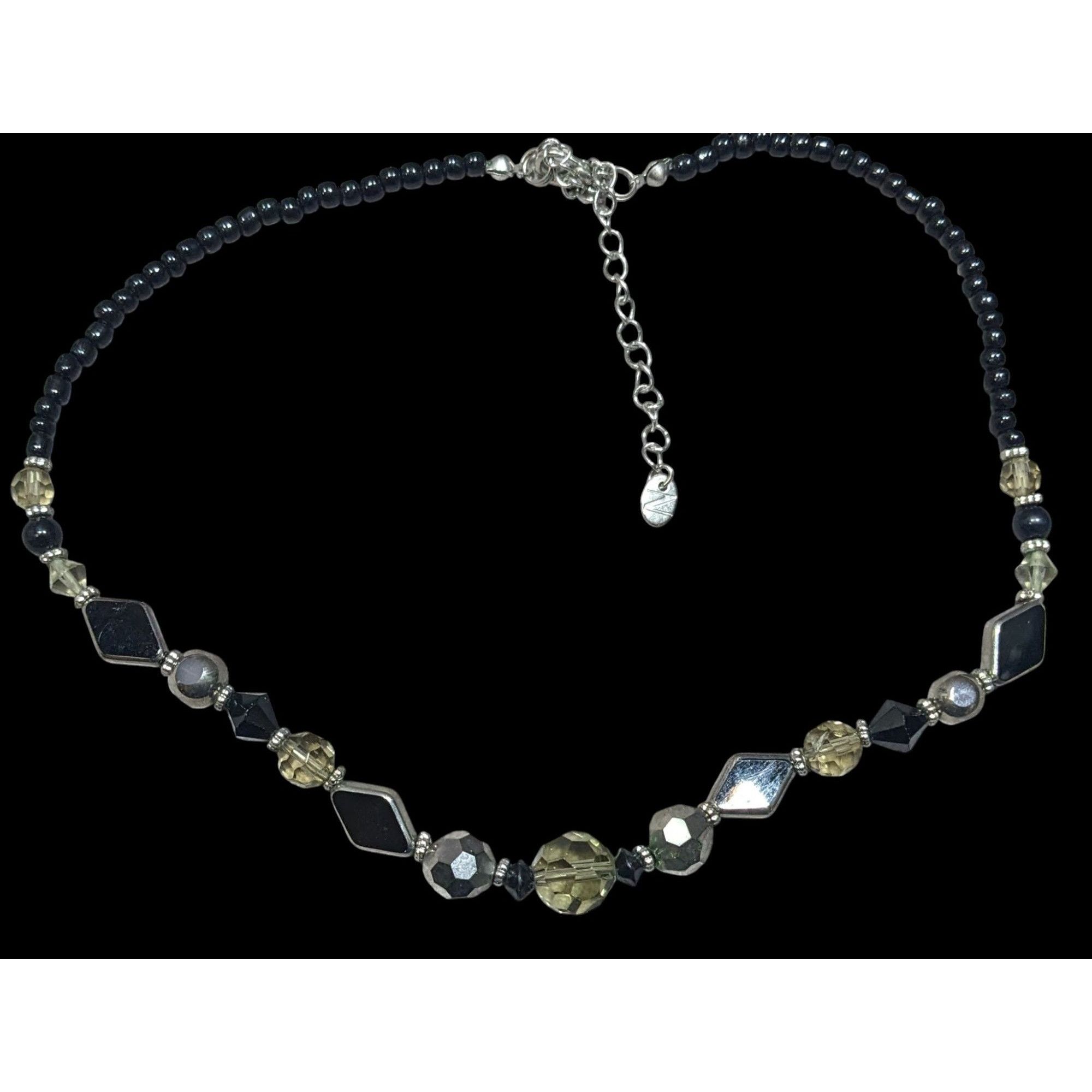 Nordstrom Nordstrom Corporate Goth Black And Silver Tone Necklace Size ONE SIZE - 1 Thumbnail