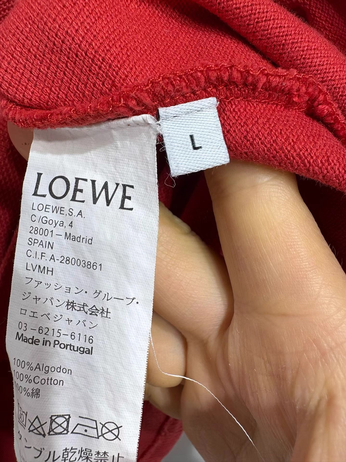 Loewe Loewe Men's Red Short Sleeve Polo Shirt K29 Size US L / EU 52-54 / 3 - 6 Thumbnail