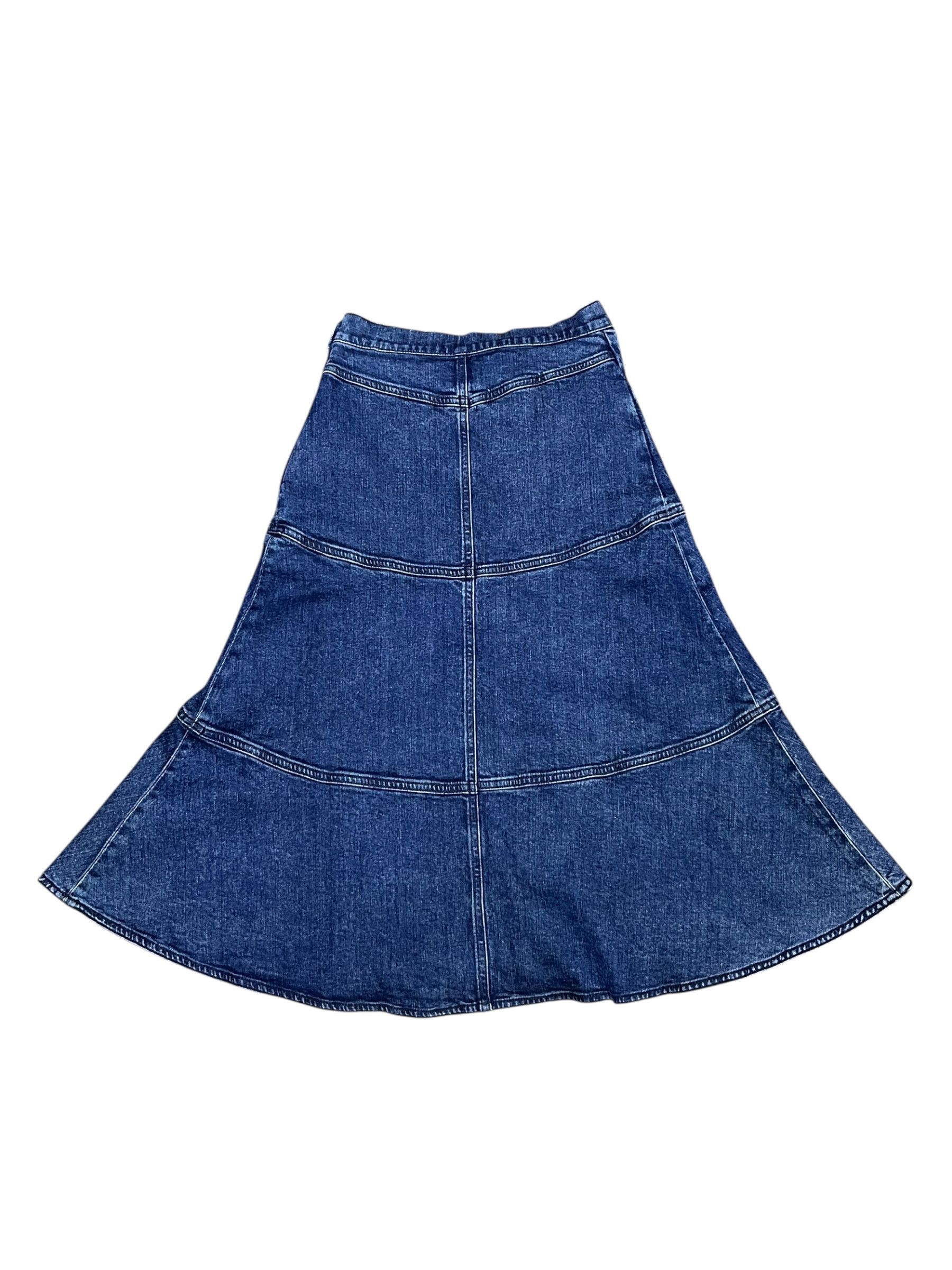 See by Chloe See By Chloé Vintage Italy Stretch Denim Flare Skirt 25" Size 25" / US 0 / IT 36 - 3 Thumbnail