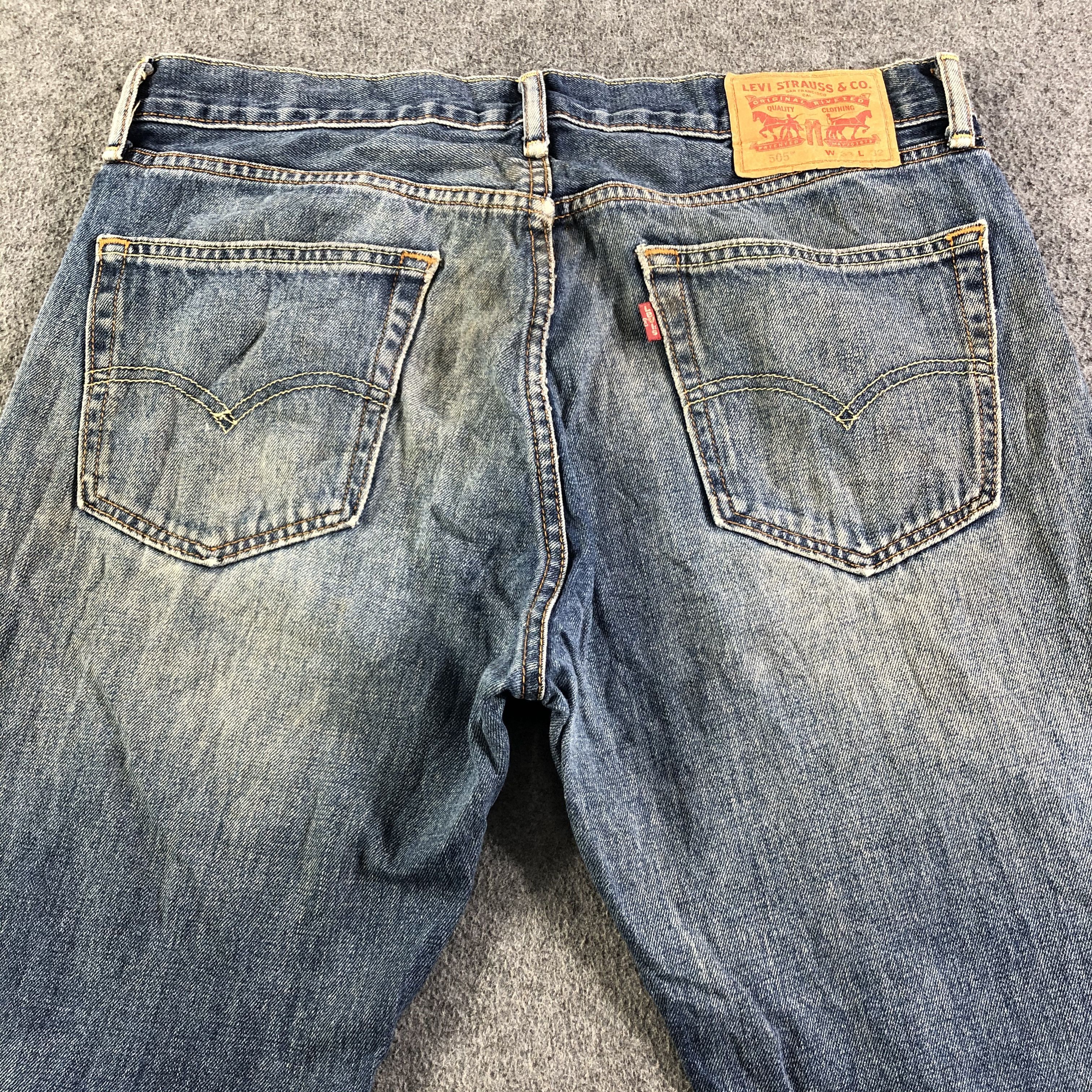 Levi's Vintage Blue Wash Levis 505 Jeans-J3148 Size US 35 - 4 Thumbnail