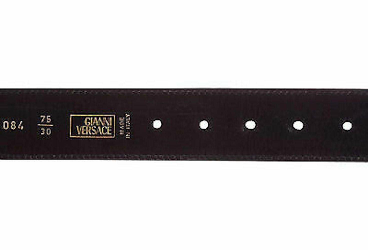 Versace Versace Medusa Zebra Print Leather Belt Size ONE SIZE - 4 Thumbnail