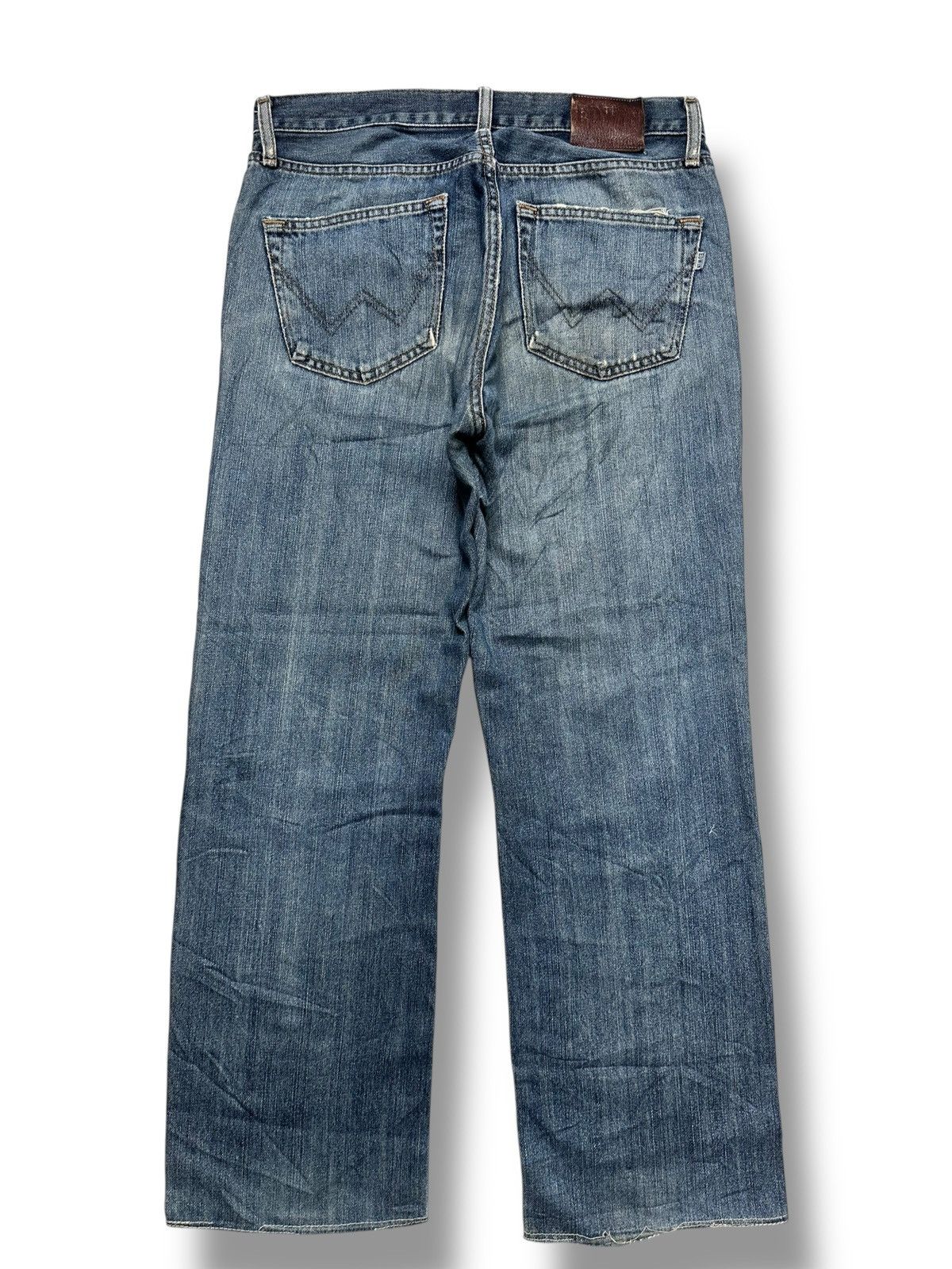Edwin Vintage Edwin Straight Leg Japan Denim Distressed Light Wash Size US 32 / EU 48 - 3 Thumbnail