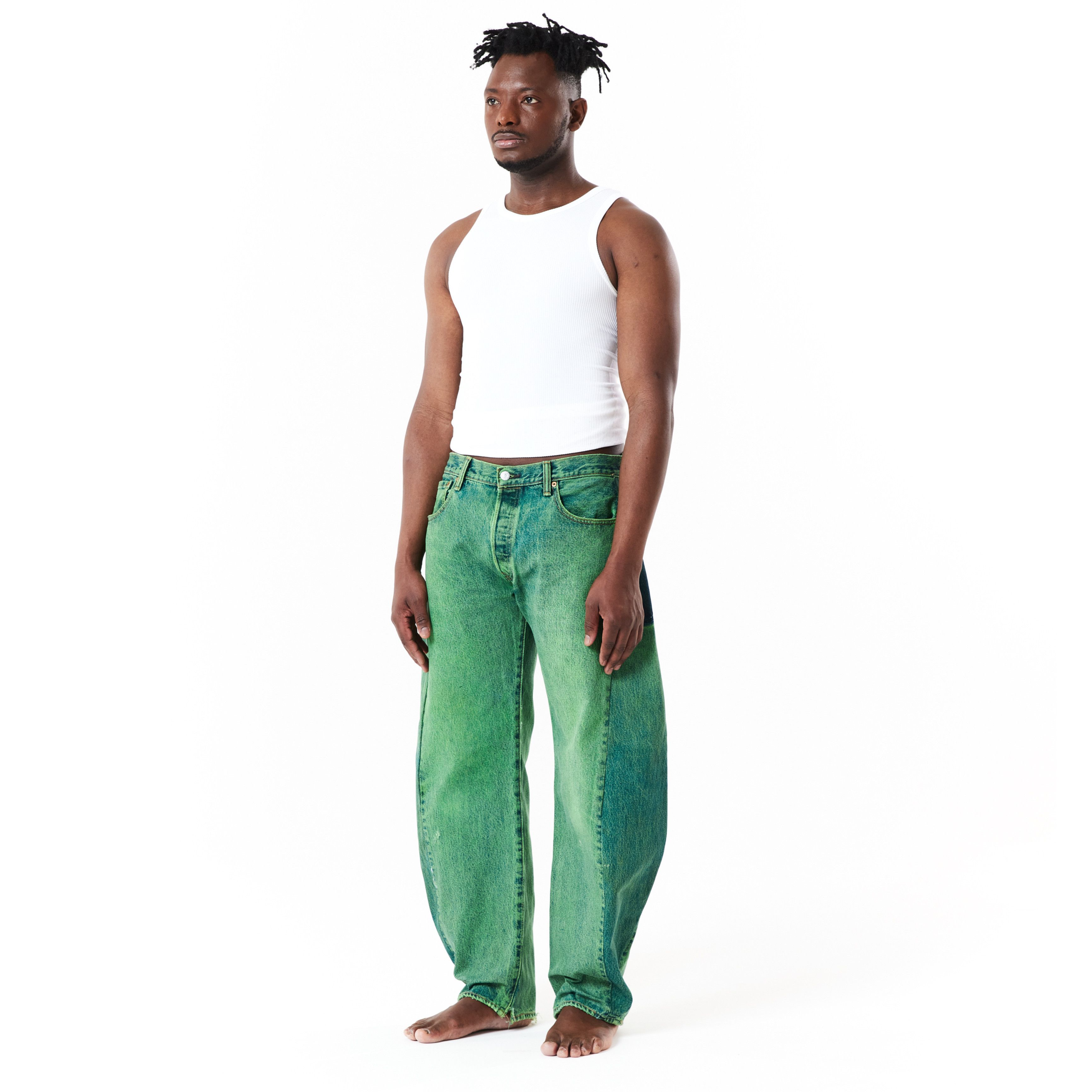 Japanese Brand × Levi's × Vintage REPEAT PLUS 002 Dirty Green 34 size (RP002G3401) Size US 34 / EU 50 - 7 Thumbnail