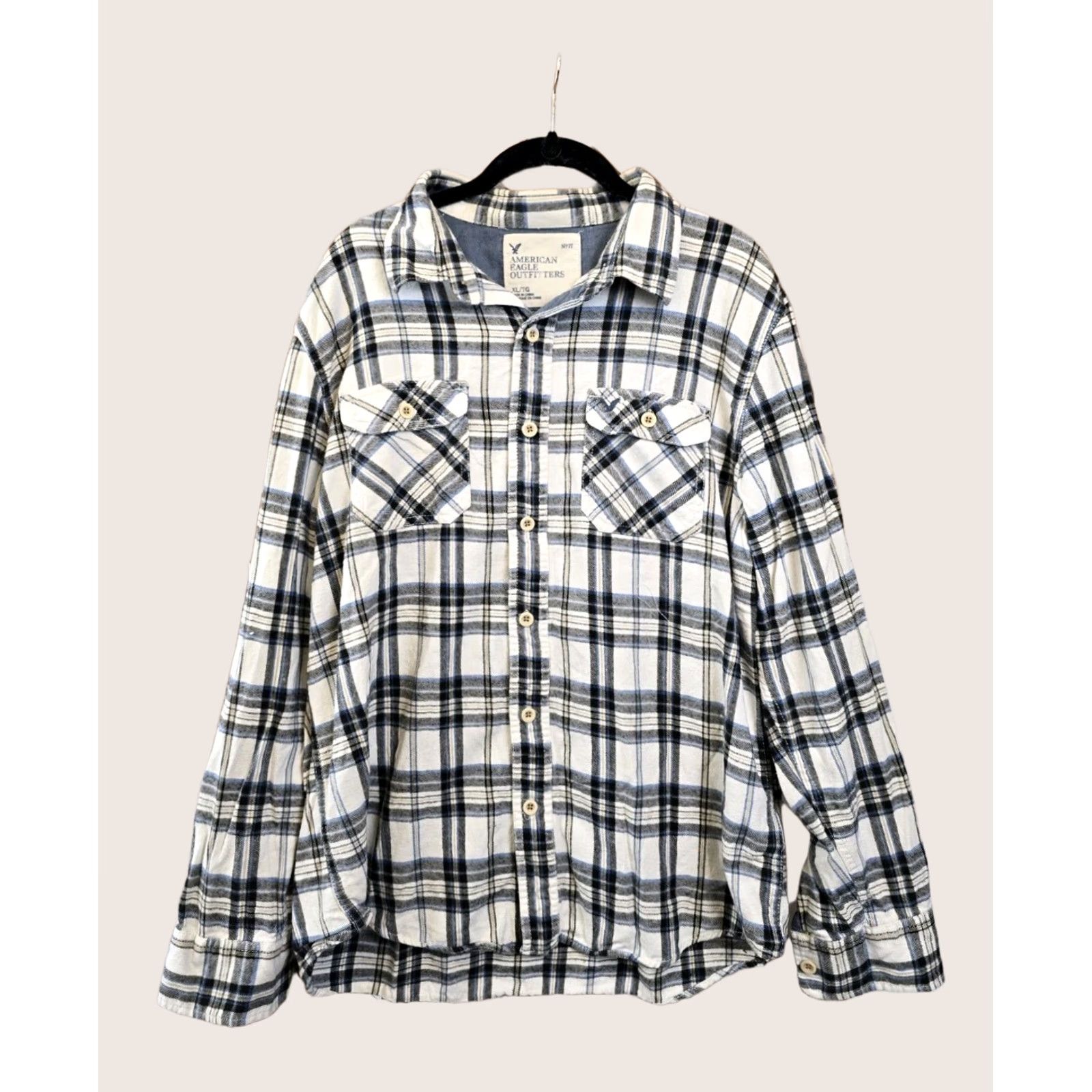 American Eagle Outfitters American Eagle Outfitters Shirt XL Multicolor Plaid Flannel Button-Up Casual Casual, Travel Mens Womens Unisex Adults Size XL / US 12-14 / IT 48-50 - 1 Thumbnail