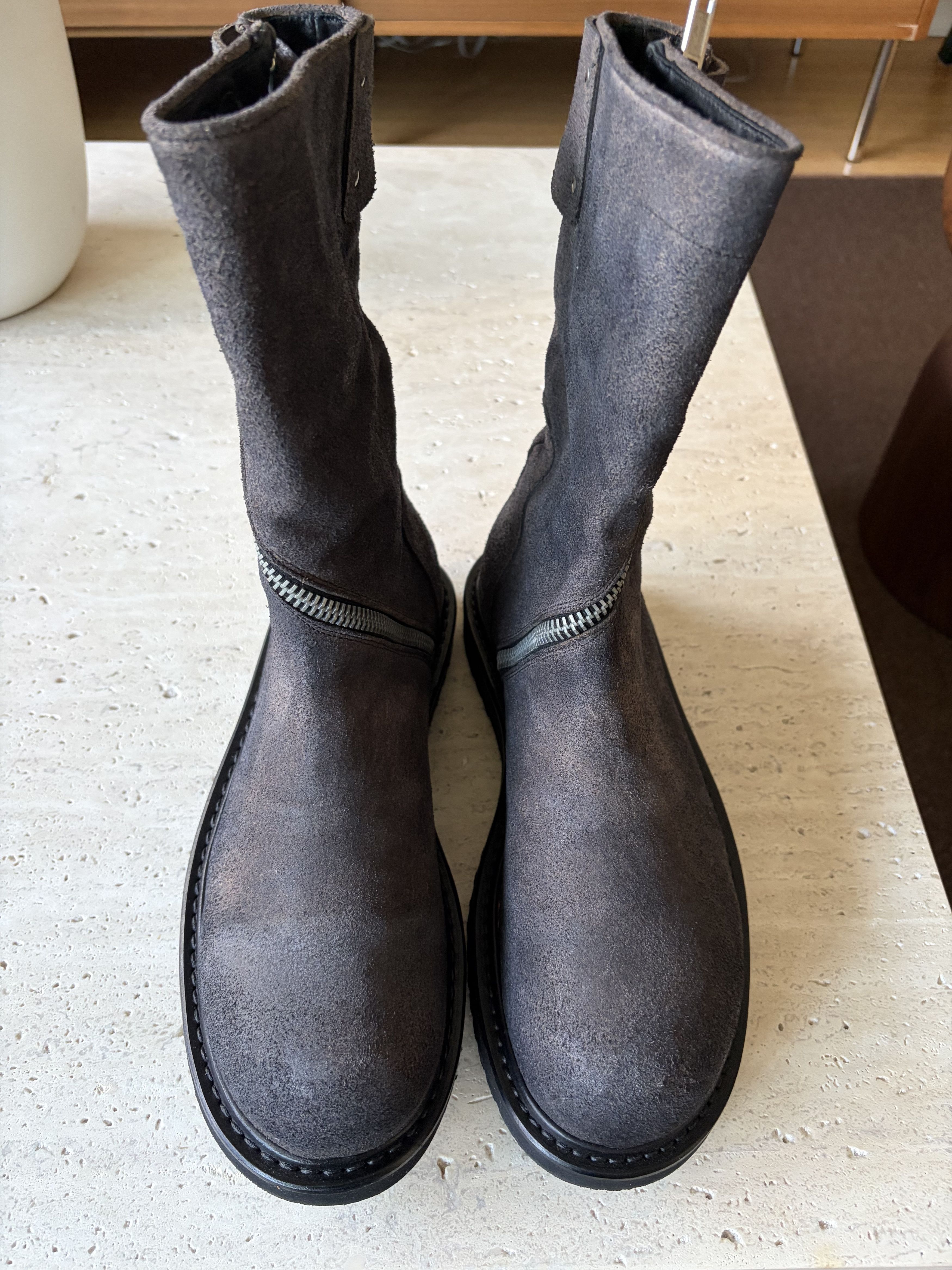 Rick Owens Rick Owens Basket Creeper Leather Boots | Grailed
