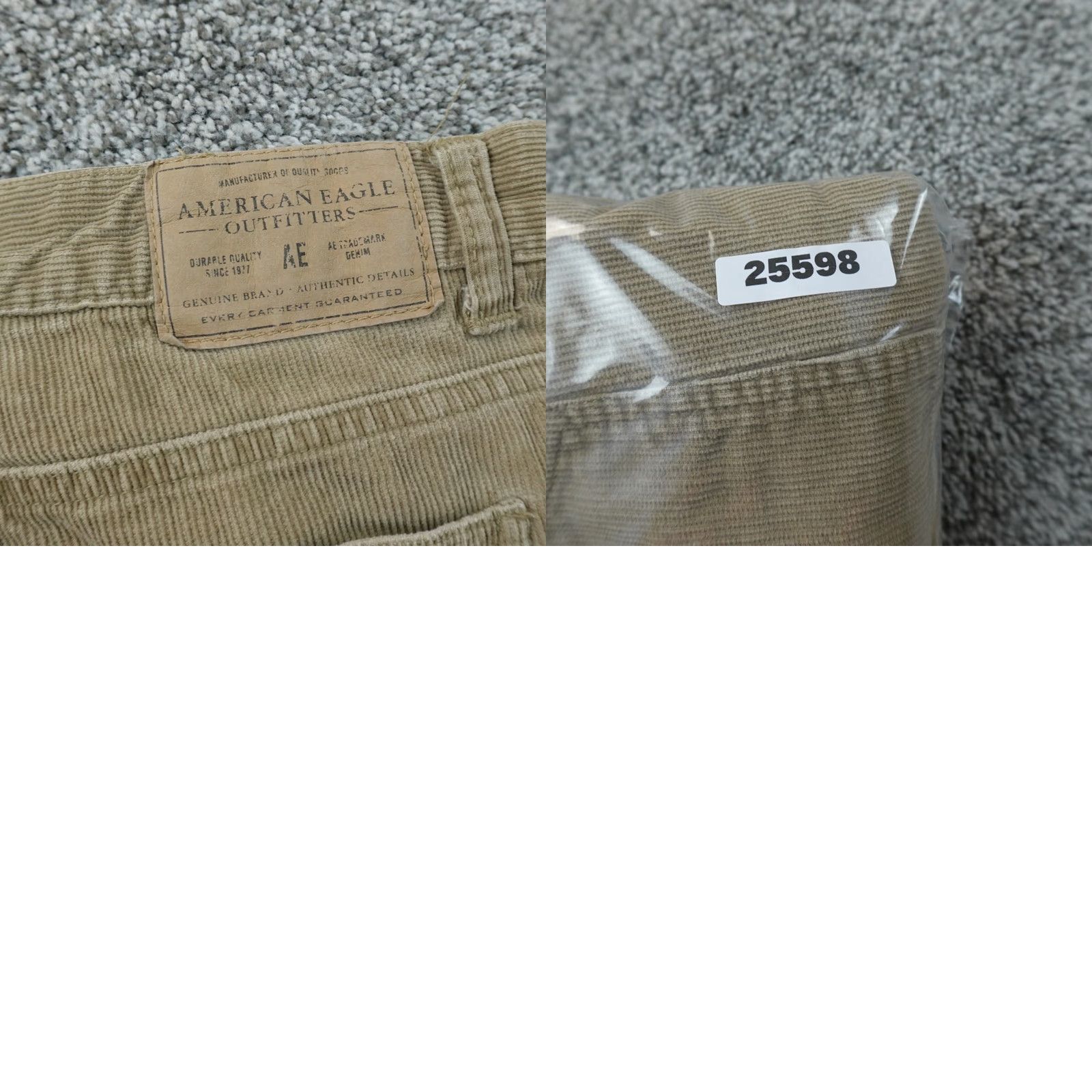 Abercrombie & Fitch VTG Abercrombie & Fitch Pants Womens 14 Brown Corduroy Button Fly Flare Boot Inseam 32in Regular Rise Mid 8.5-10.5in 90s Bohemian Hippie Preppy jeans Size 36" / US 14 / IT 50 - 9 Thumbnail