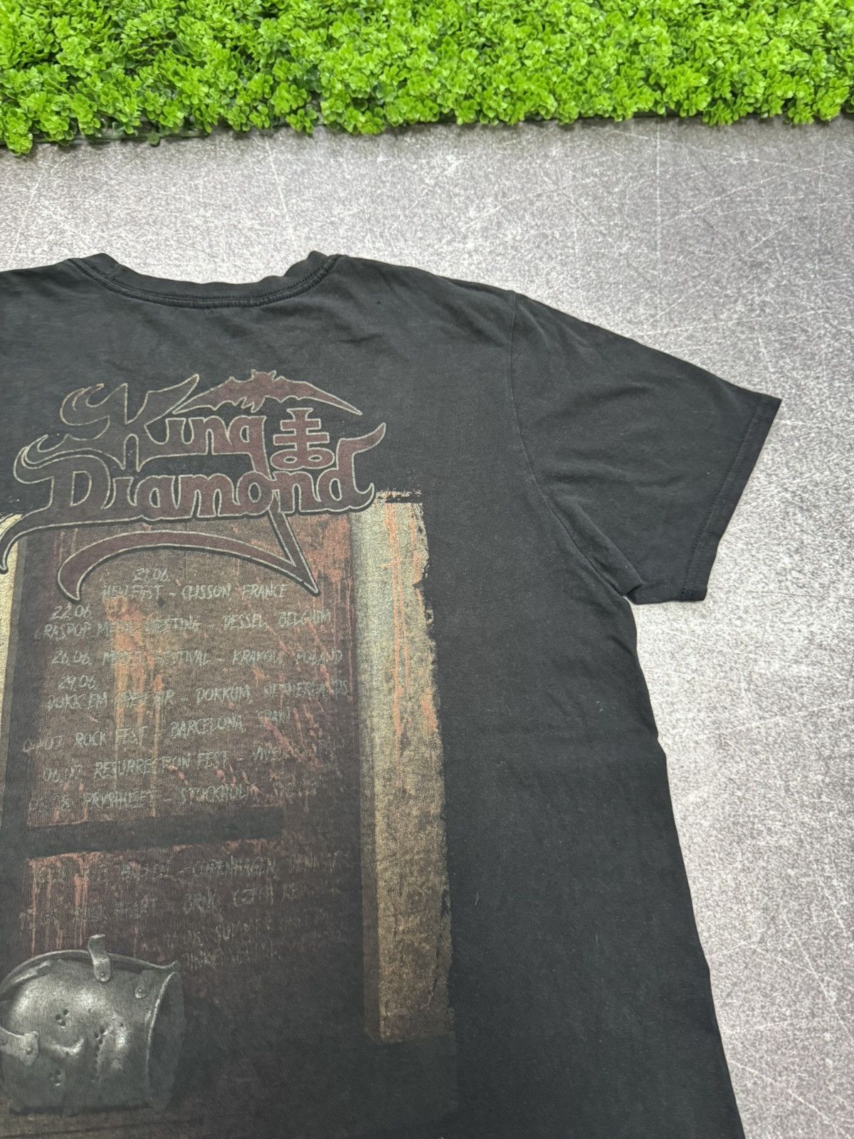 Band Tees 2019 KING OF DIAMOND T SHIRT BLACK METAL Tour Europe Size US M / EU 48-50 / 2 - 13 Thumbnail