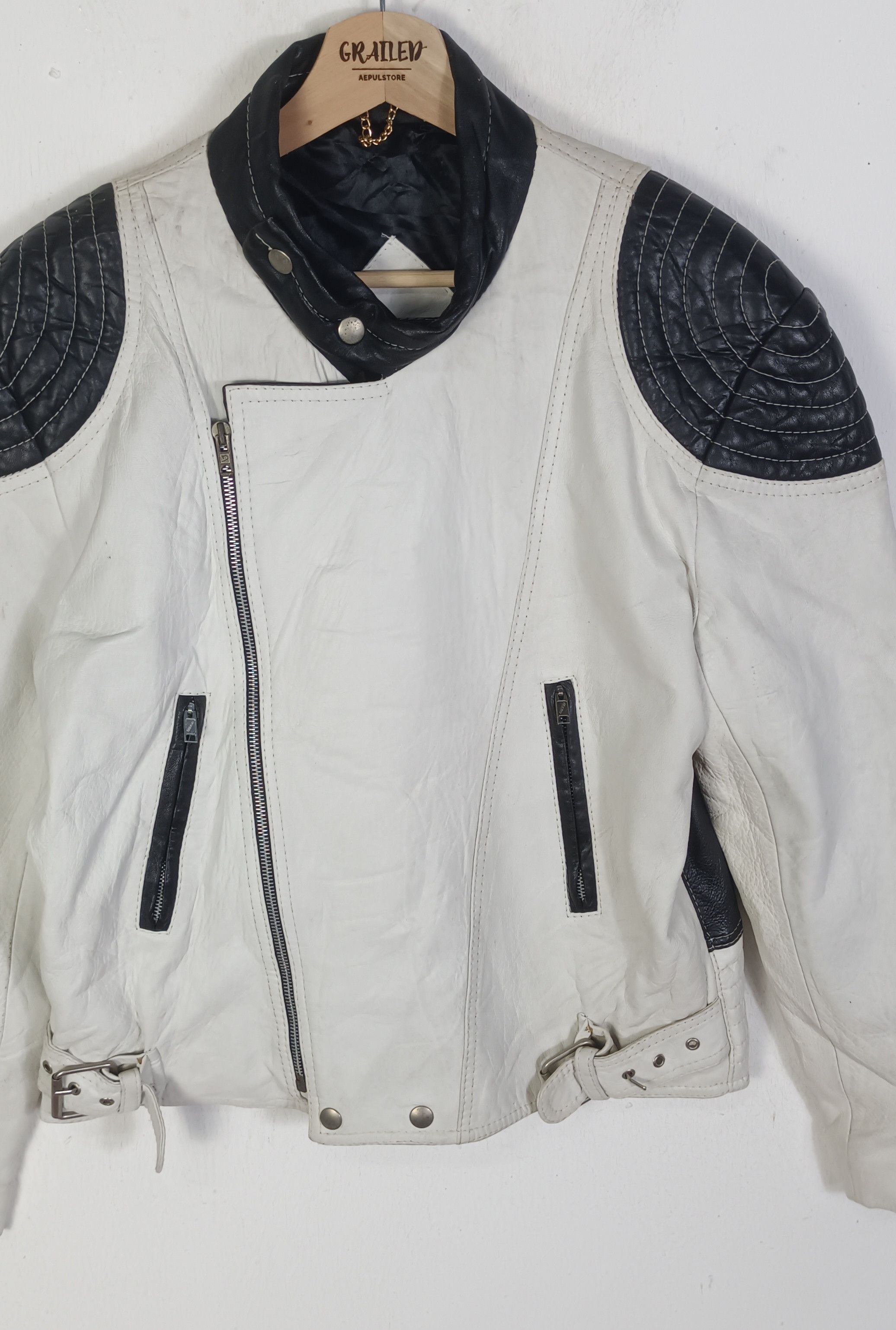 Designer RAMIHILO Biker Leather Jacket Spain Designer Size US M / EU 48-50 / 2 - 5 Thumbnail