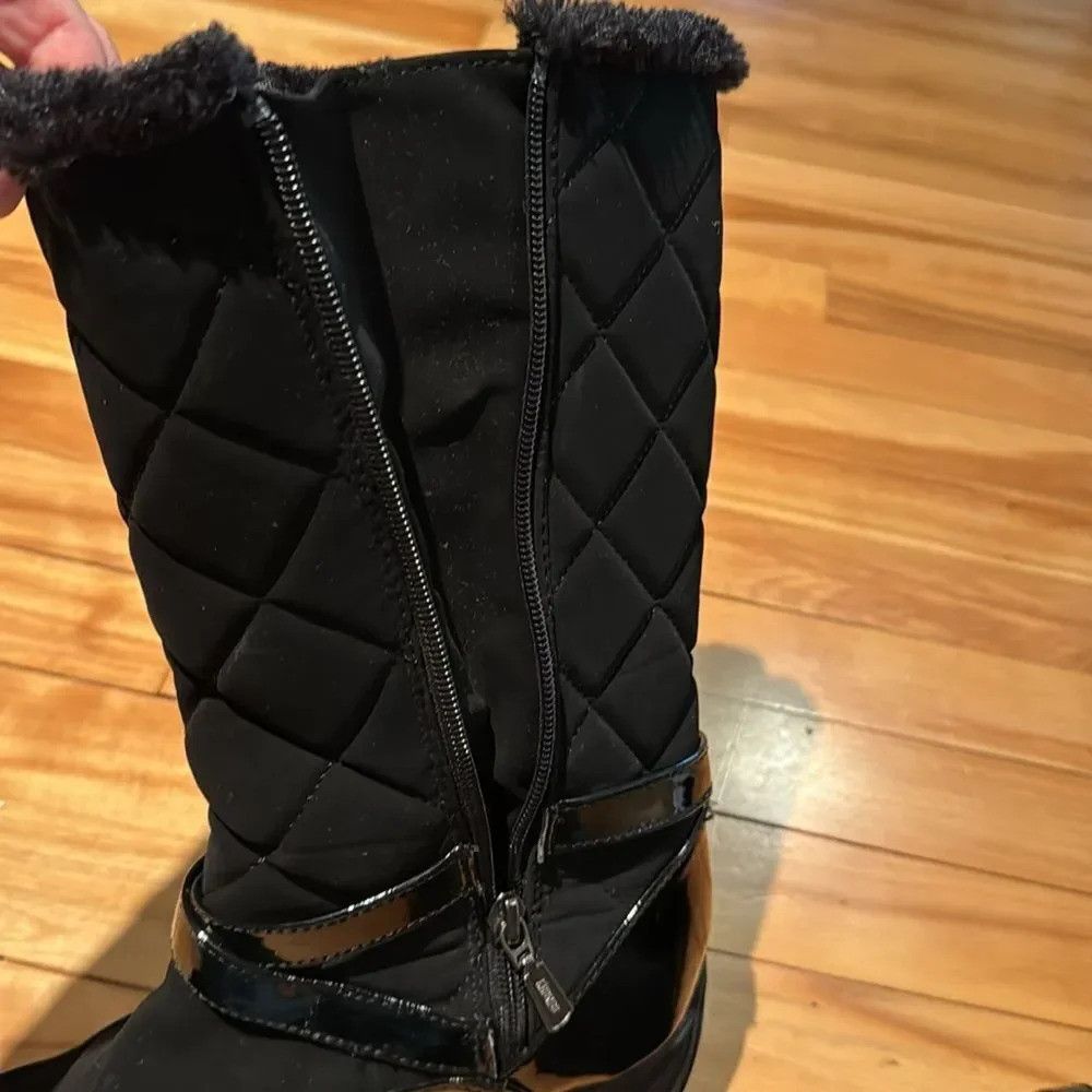 Other Khombu Lily Buckle black faux patent leather quilted faux f Size US 9.5 / IT 39.5 - 7 Thumbnail