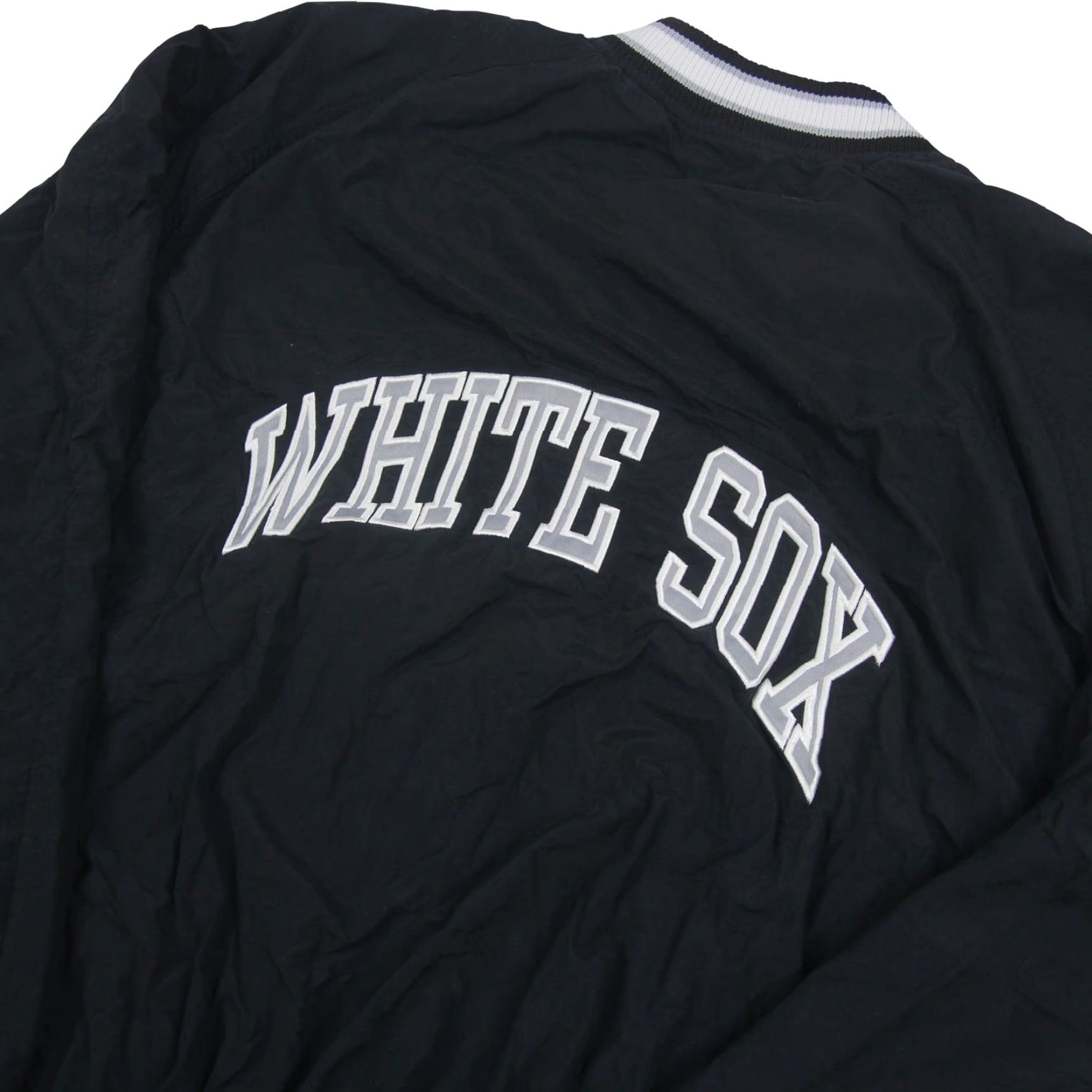 Starter VINTAGE Starter Chicago White Sox Mens Large Windbreaker Jacket Black Size US L / EU 52-54 / 3 - 8 Thumbnail