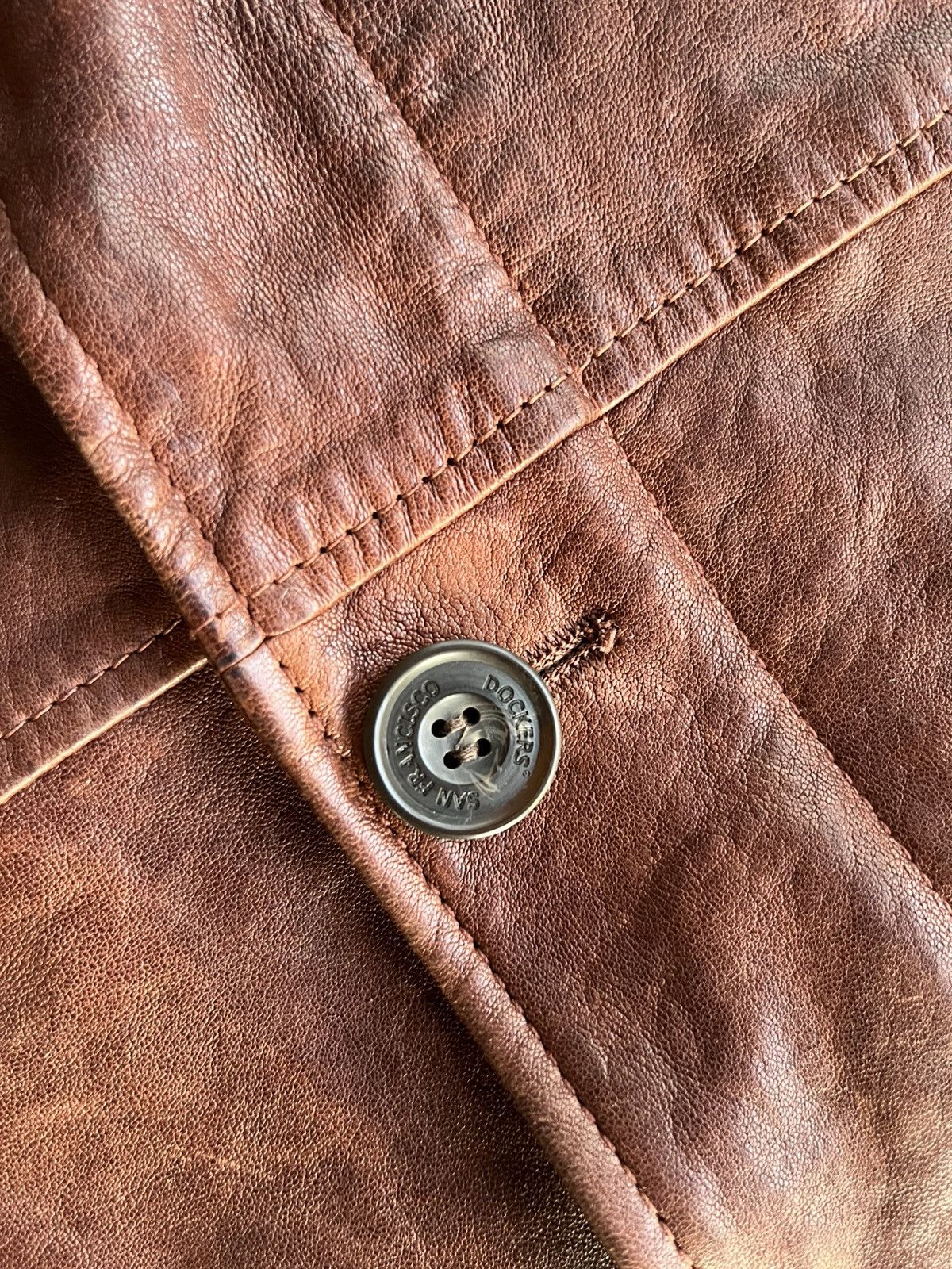Japanese Brand Vintage Leather Bomber Artisanal Archive Piece CCP Size US M / EU 48-50 / 2 - 5 Thumbnail