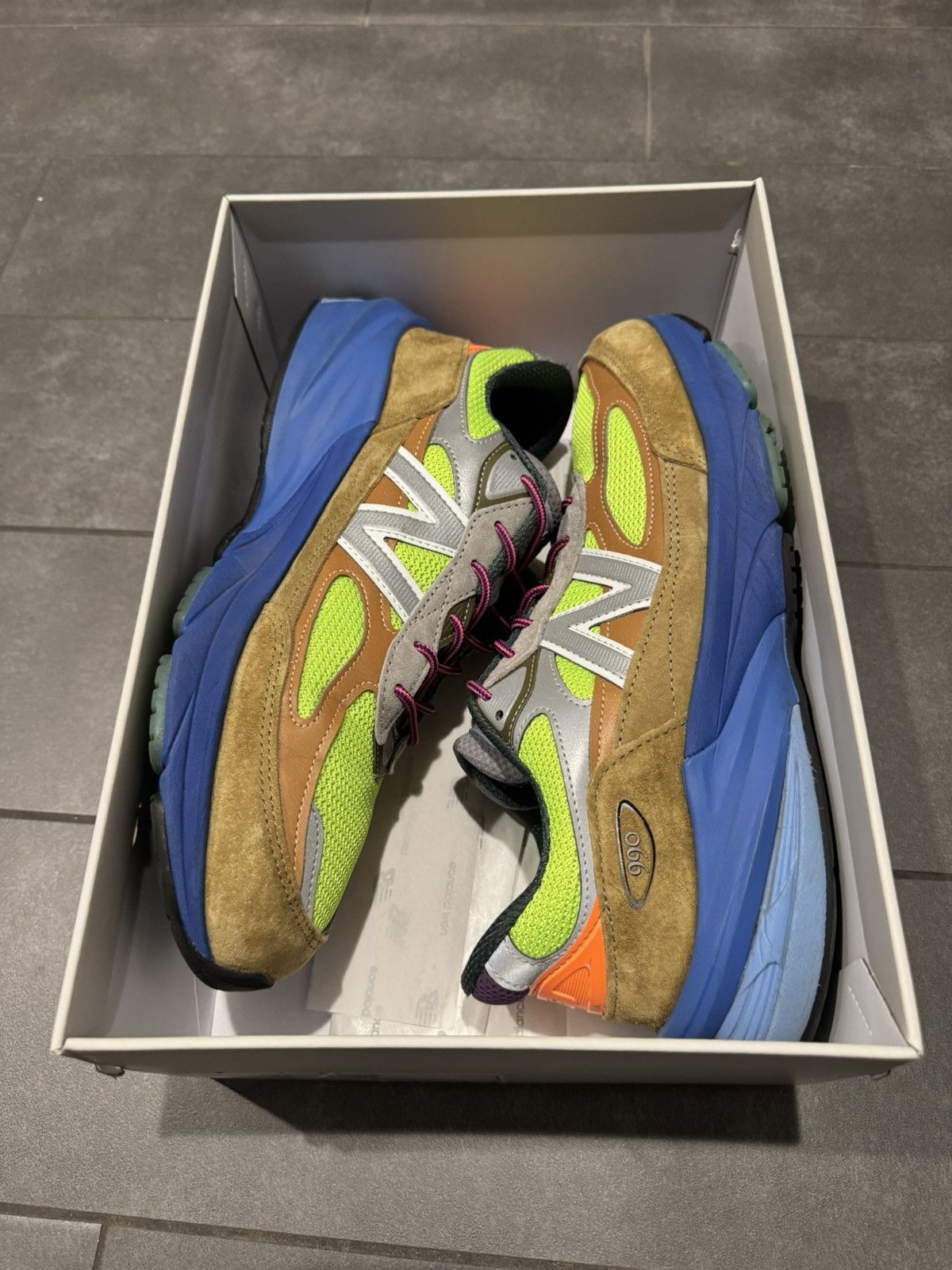 Action Bronson × New Balance SOLD - New Balance 990 V4 multi-color Action Bronson Baklava Size US 11 / EU 44 - 8 Thumbnail