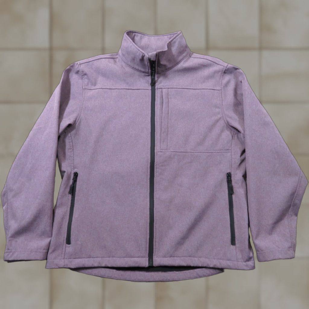 Vintage Western Cowgirl LEGEND Heather Purple Jacket L Women Solid Purple Simp Zip Snap Pockets Western Outdoor 3-4 Season Jacket Size L / US 10 / IT 46 - 1 Thumbnail