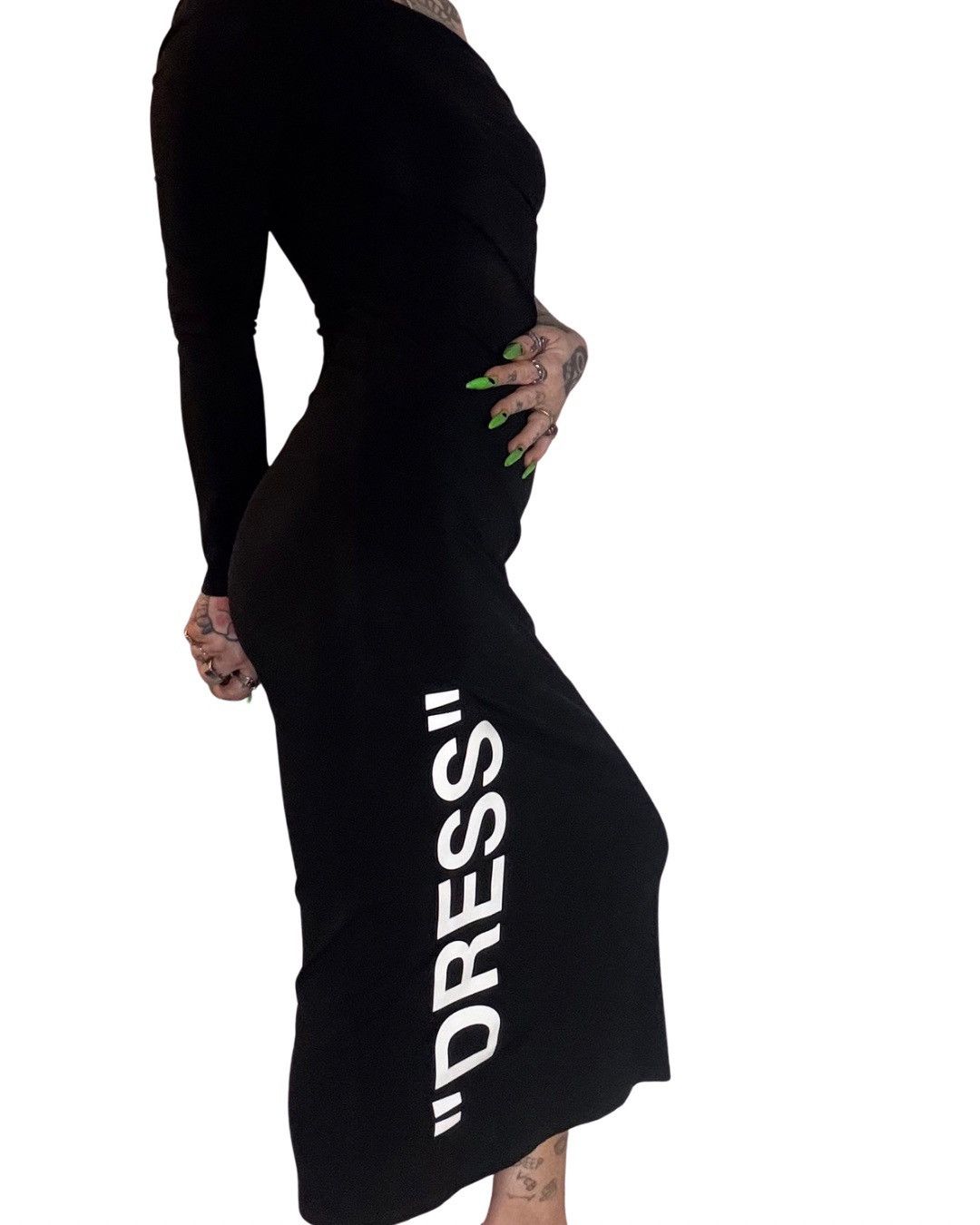 Off-White OFF-WHITE/Virgil Abloh 2013 black, one shoulder “DRESS” Size M / US 6-8 / IT 42-44 - 1 Thumbnail