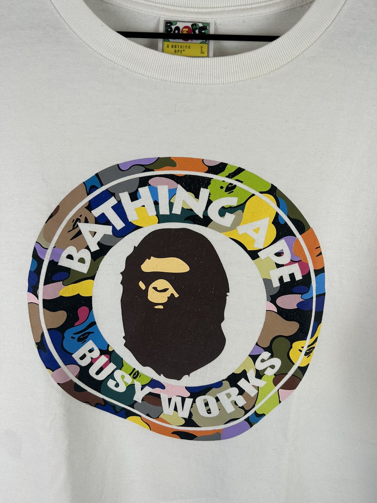 Bape Bape Circle Logo Print T-Shirt Size US L / EU 52-54 / 3 - 3 Thumbnail