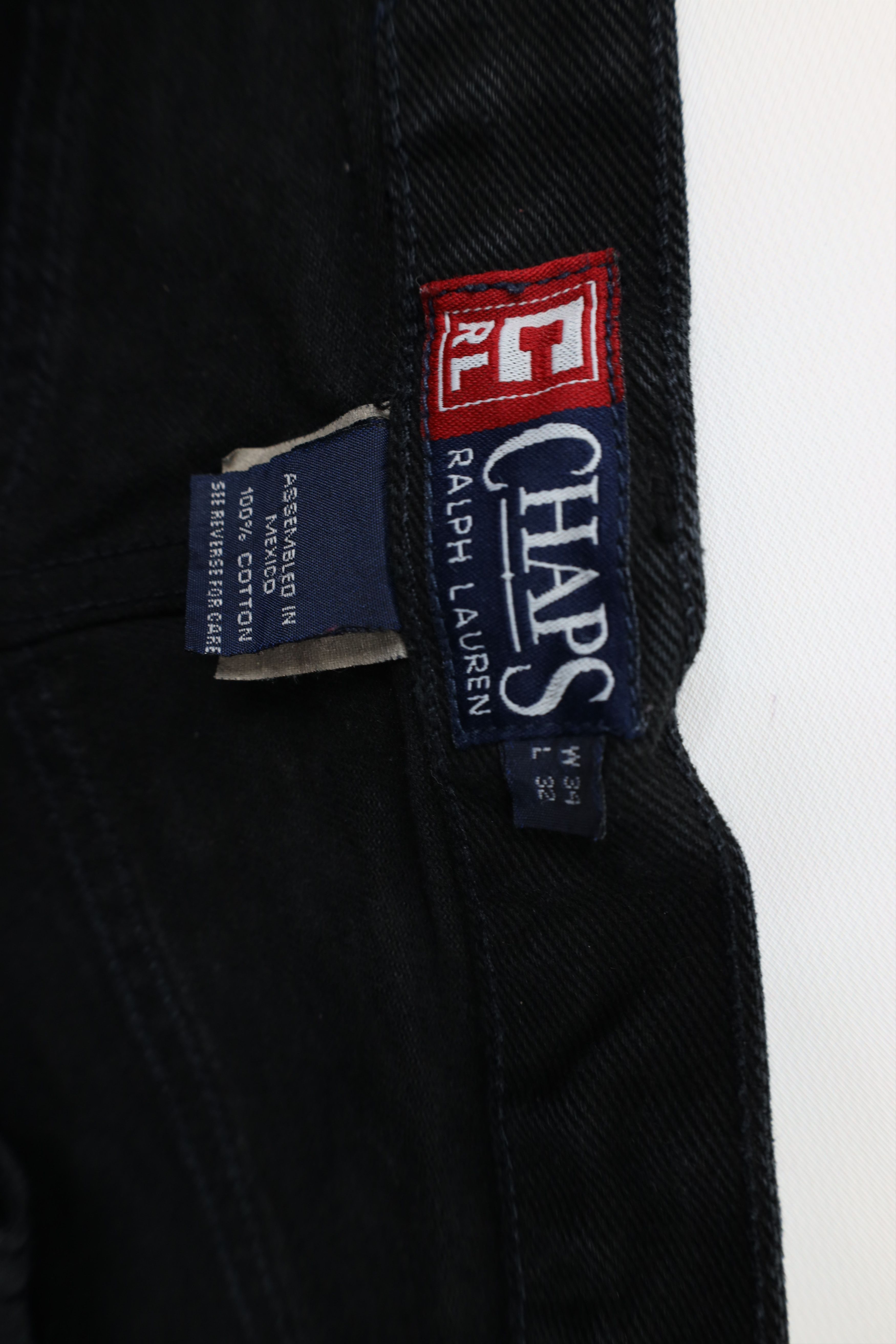 Ralph Lauren Vintage 90s Chaps Ralph Lauren Fit Wide Leg Denim Jeans Size US 34 / EU 50 - 8 Thumbnail