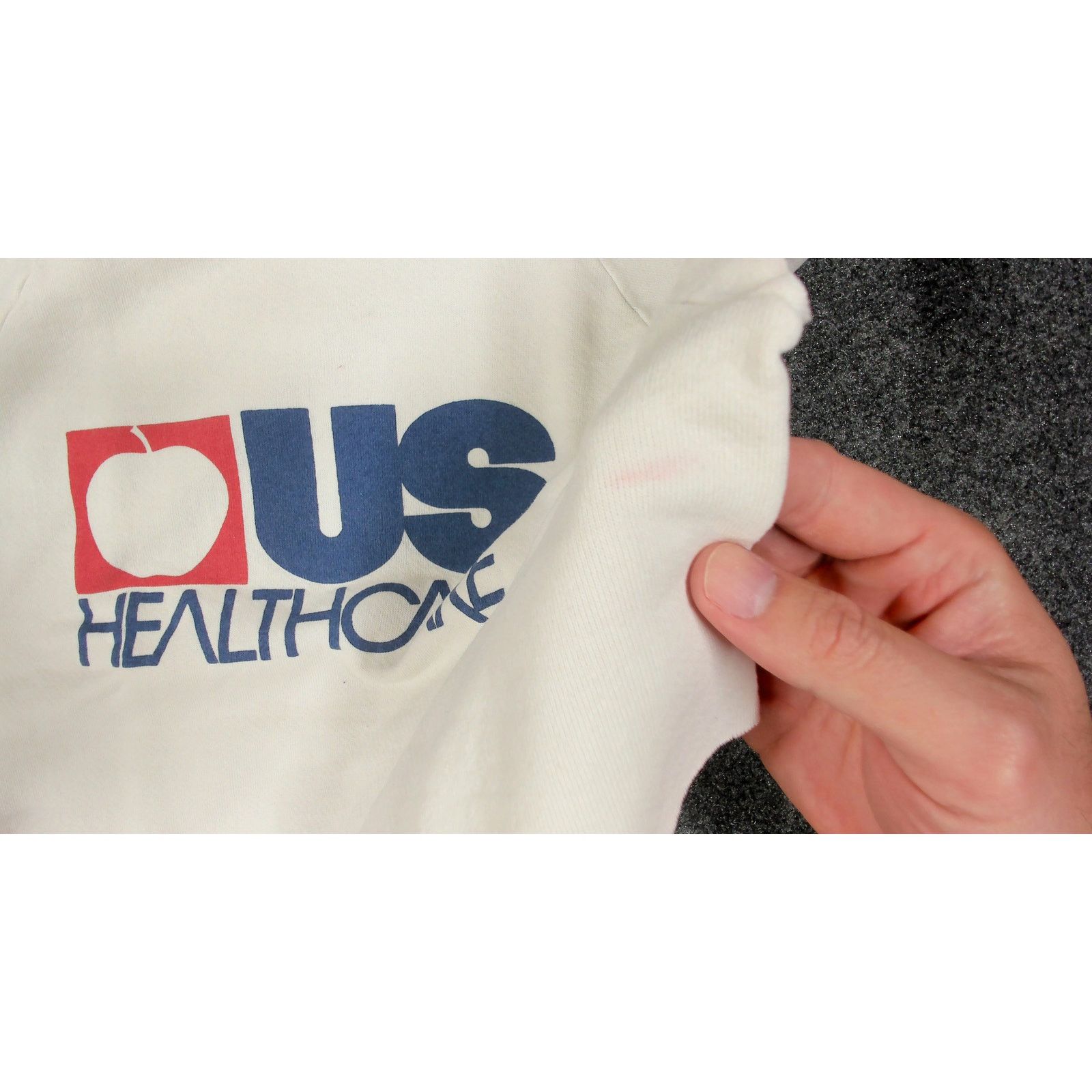 Jerzees Jerzees 80s US Healthcare Raw Hem Super Crop Boxy Sweatshirt Size XL / US 12-14 / IT 48-50 - 7 Thumbnail