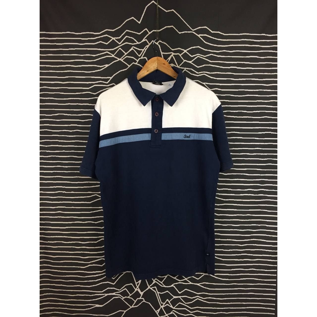 Vintage SOUL Embroidered Logo Modern Heritage Polo Tee Size US L / EU 52-54 / 3 - 2 Thumbnail
