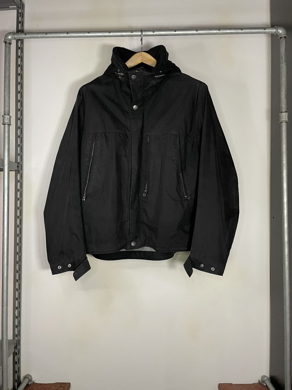image of C P Company x Massimo Osti 2005 C.p. Company Waxed Jacket in Black, Men's (Size Medium)