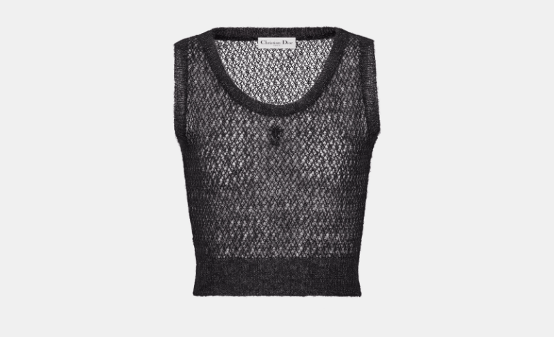 Dior o1w1db10925 444W01 Twinset Sweater in Black Size M / US 6-8 / IT 42-44 - 4 Thumbnail